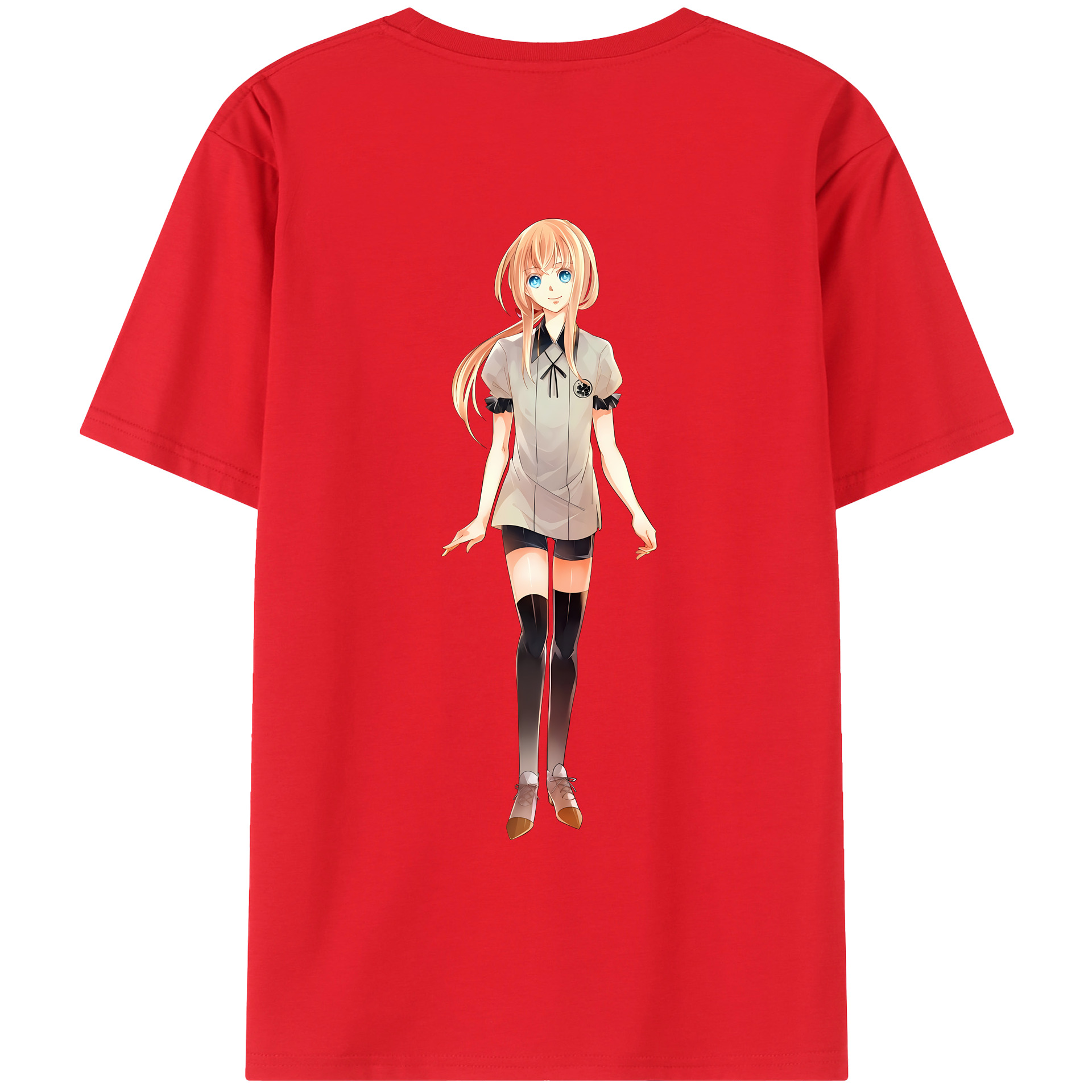 （画像用） 刀剣乱舞 Touken Ranbu 綿100％ メンズ半袖Tシャツ（バックプリント） 通気性
