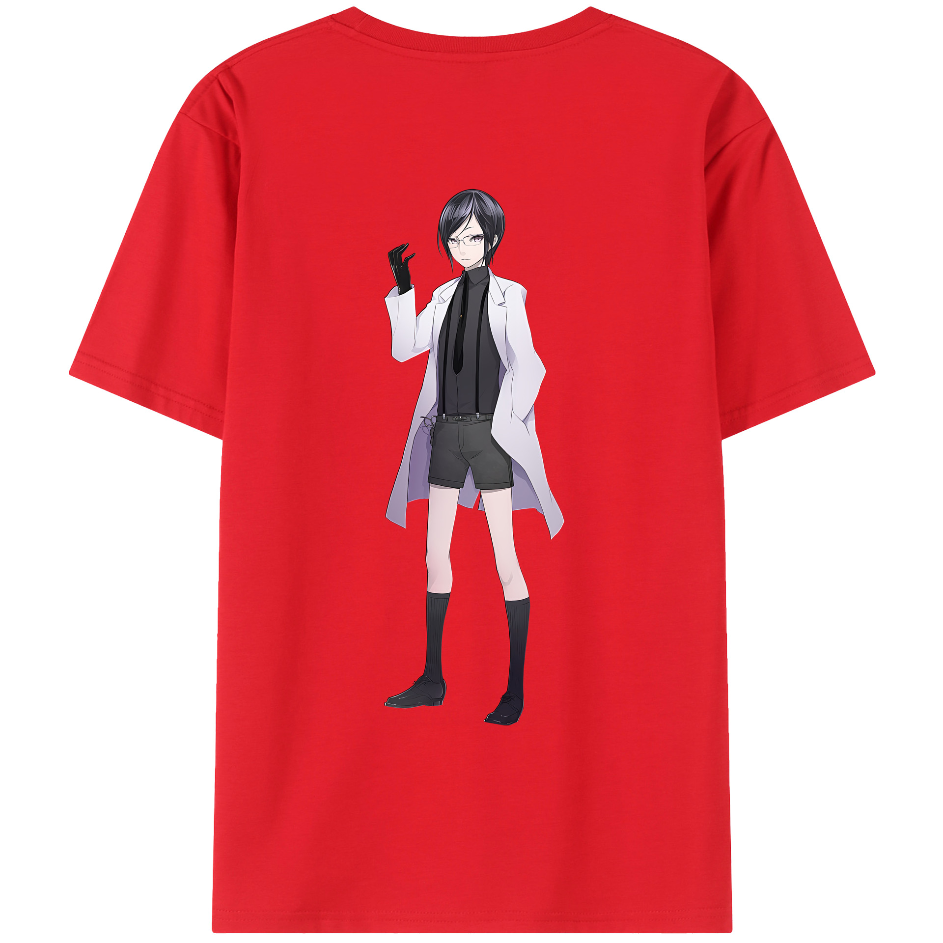 （画像用） 刀剣乱舞 Touken Ranbu 綿100％ メンズ半袖Tシャツ（バックプリント） 通気性