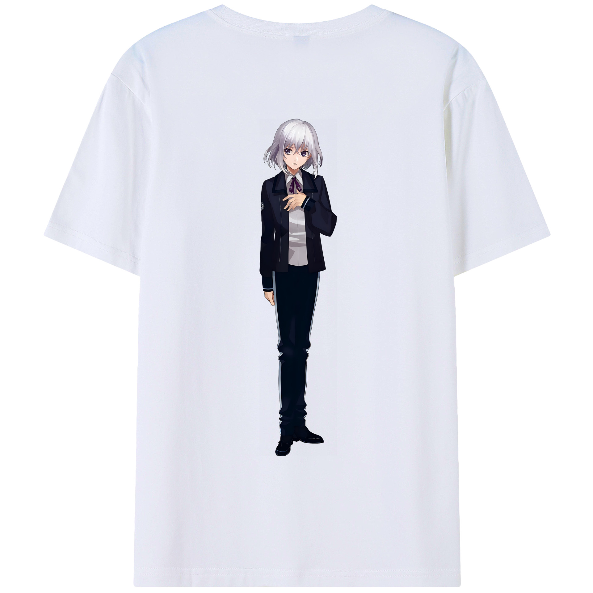 （画像用） 刀剣乱舞 Touken Ranbu 綿100％ メンズ半袖Tシャツ（バックプリント） 通気性