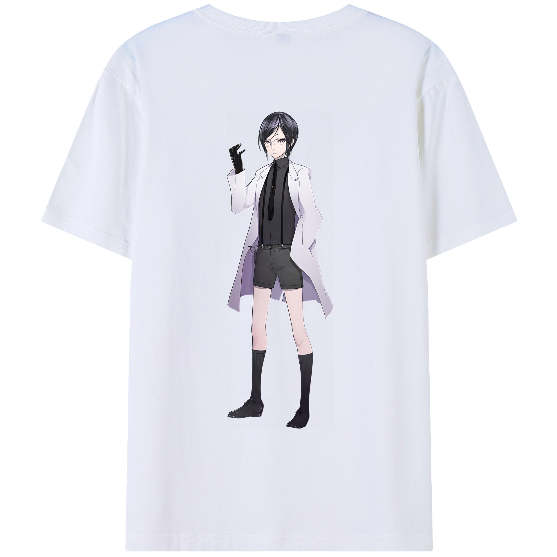 （画像用） 刀剣乱舞 Touken Ranbu 綿100％ メンズ半袖Tシャツ（バックプリント） 通気性