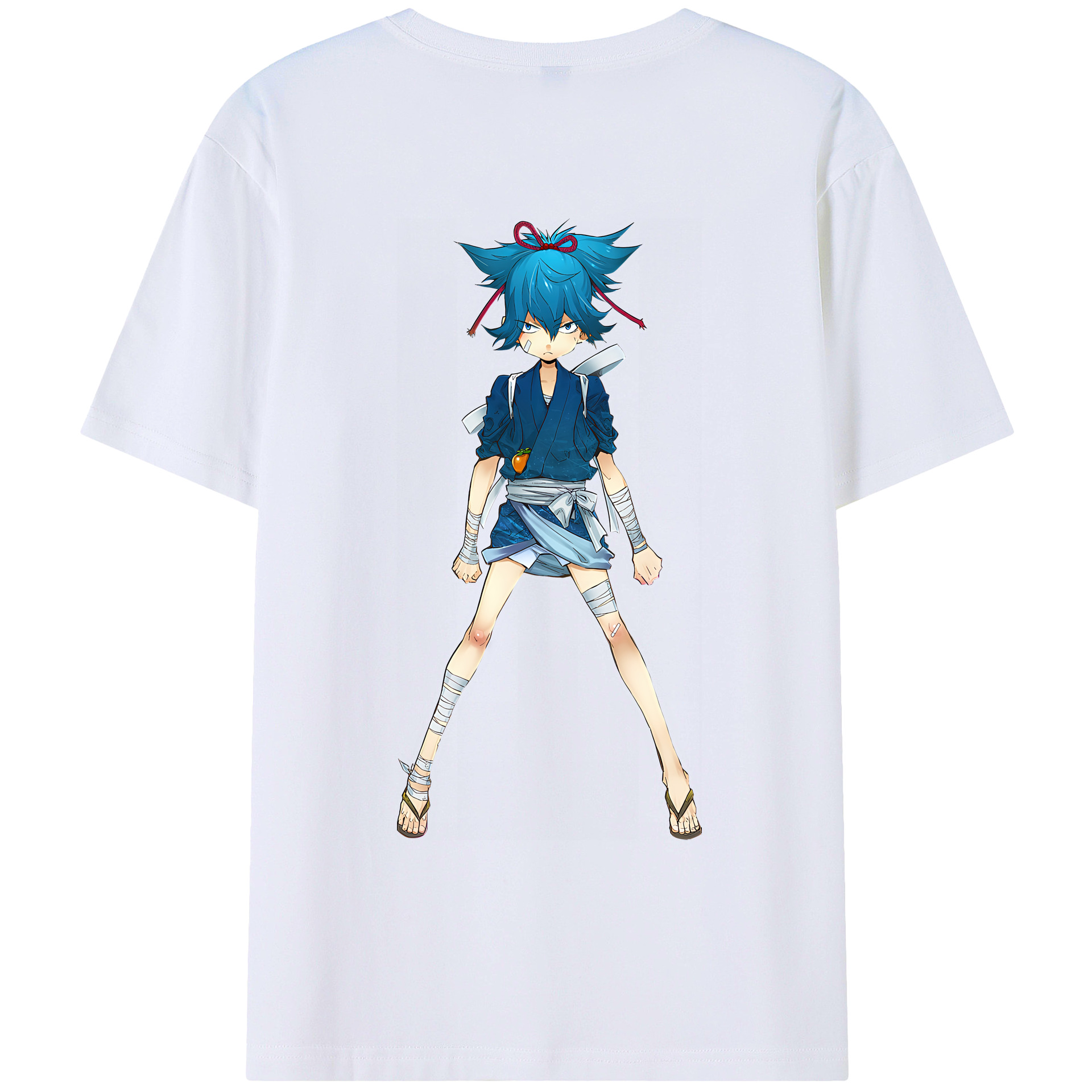 （画像用） 刀剣乱舞 Touken Ranbu 綿100％ メンズ半袖Tシャツ（バックプリント） 通気性