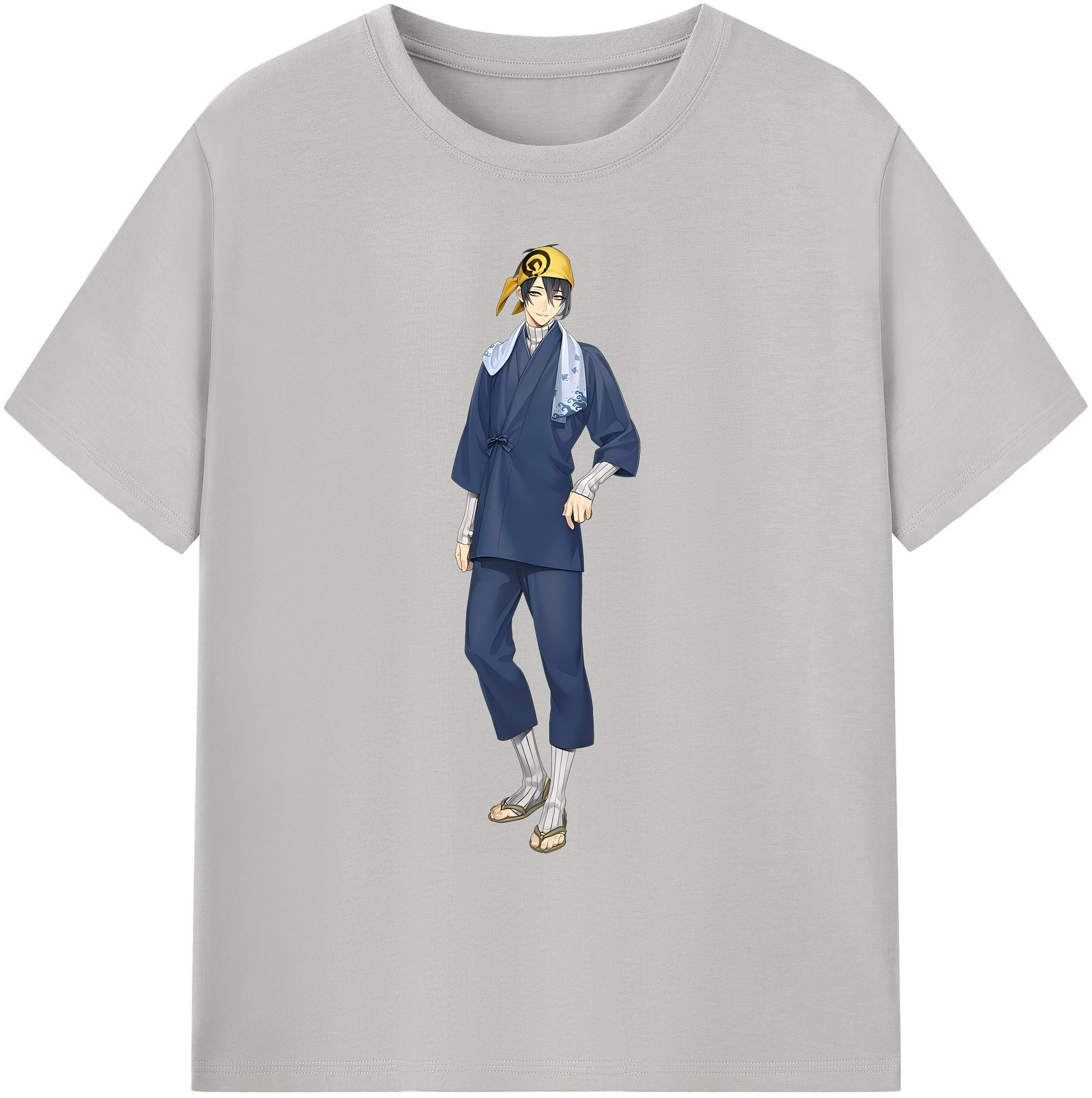 （画像用） 刀剣乱舞 Touken Ranbu 綿100％ メンズ半袖Tシャツ｜肌触りやわらか＆通気性