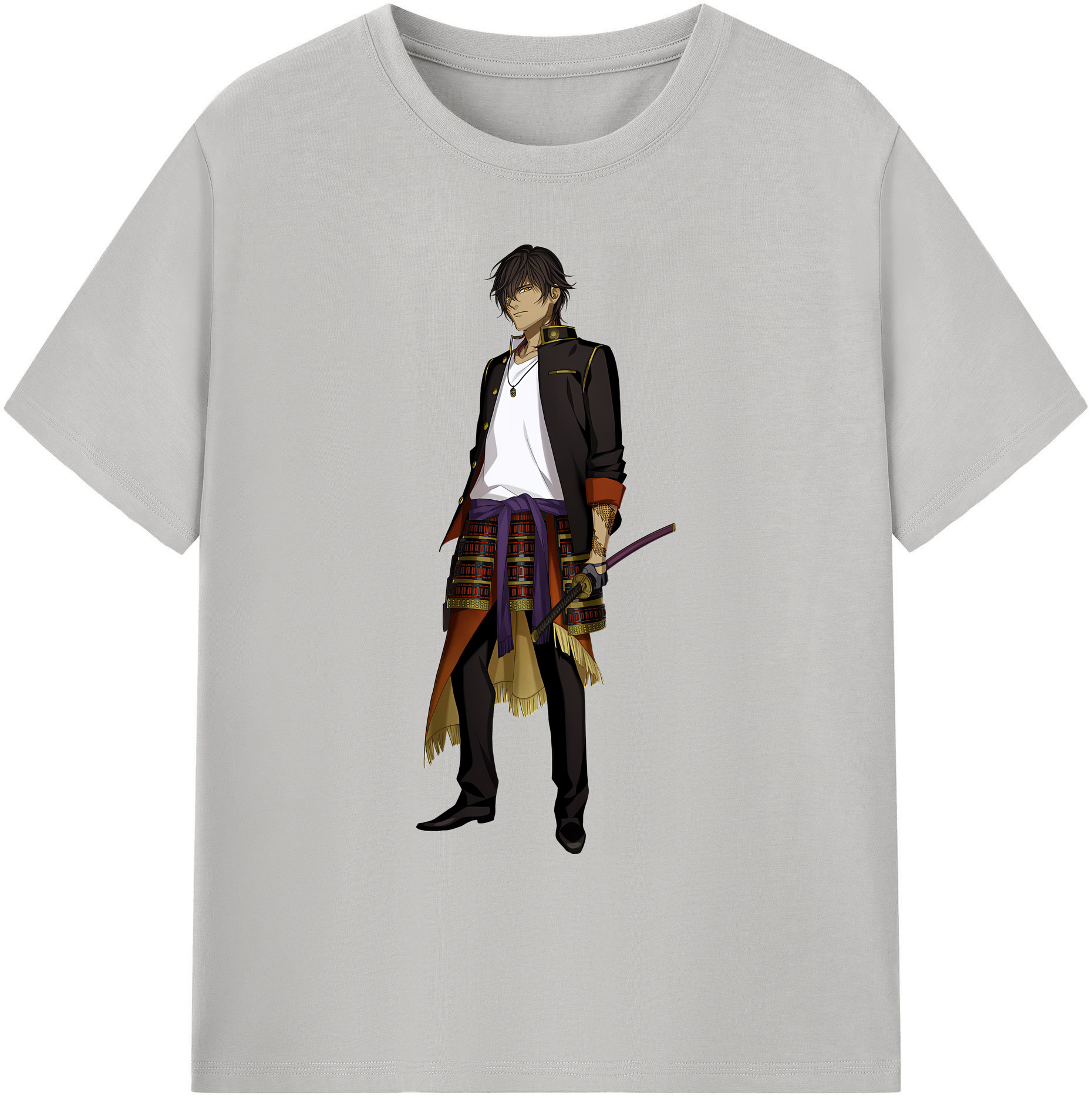 （画像用） 刀剣乱舞 Touken Ranbu 綿100％ メンズ半袖Tシャツ｜肌触りやわらか＆通気性
