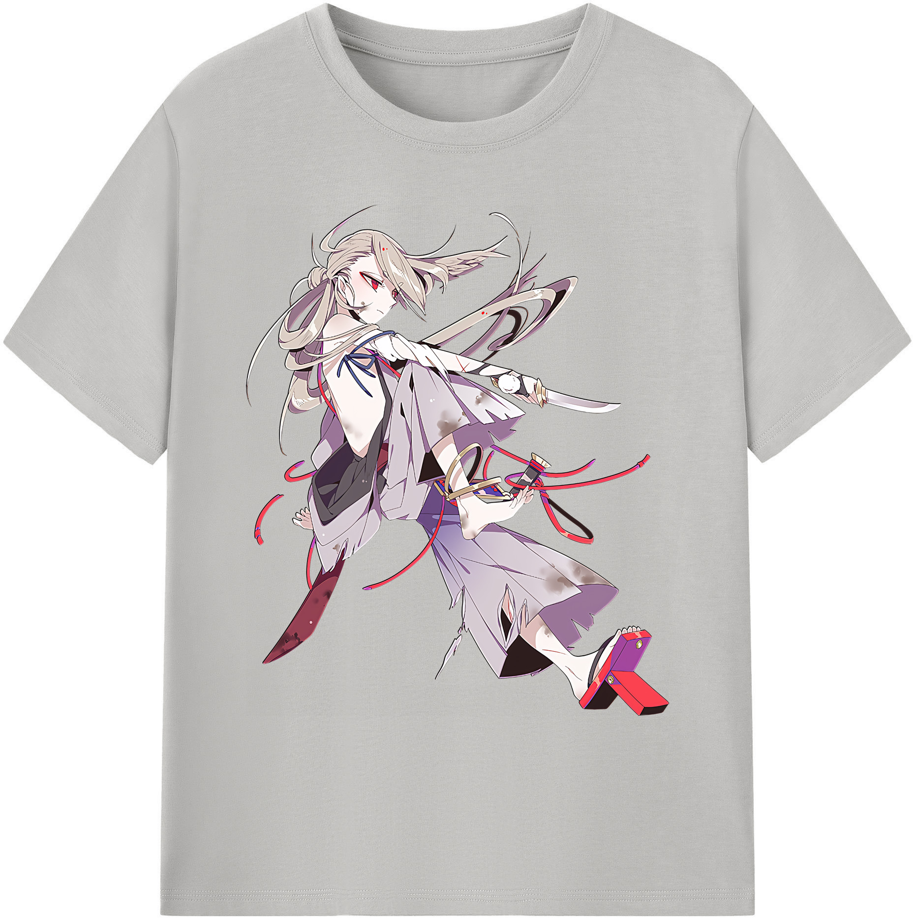 （画像用） 刀剣乱舞 Touken Ranbu 綿100％ メンズ半袖Tシャツ｜肌触りやわらか＆通気性
