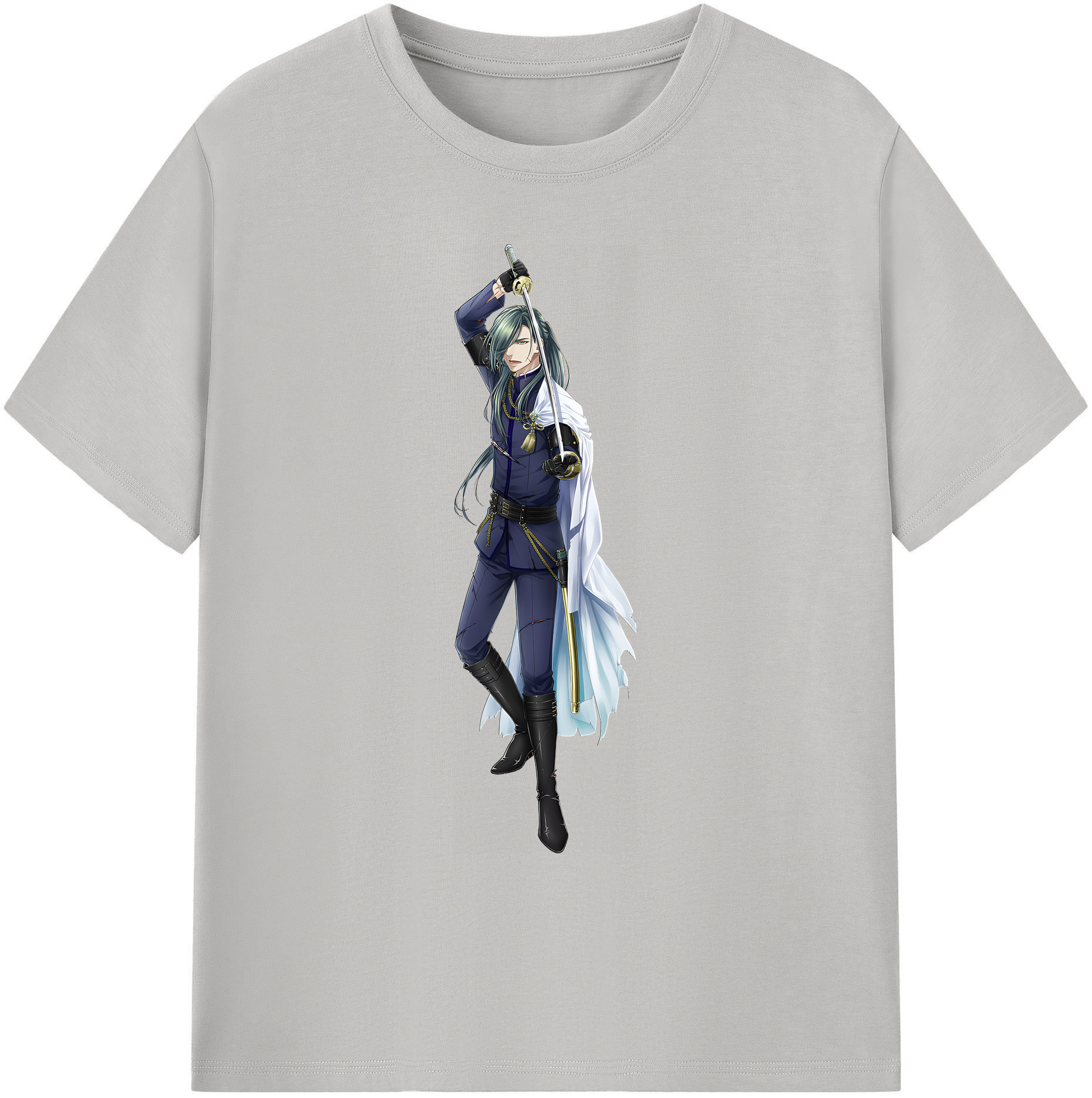 （画像用） 刀剣乱舞 Touken Ranbu 綿100％ メンズ半袖Tシャツ｜肌触りやわらか＆通気性