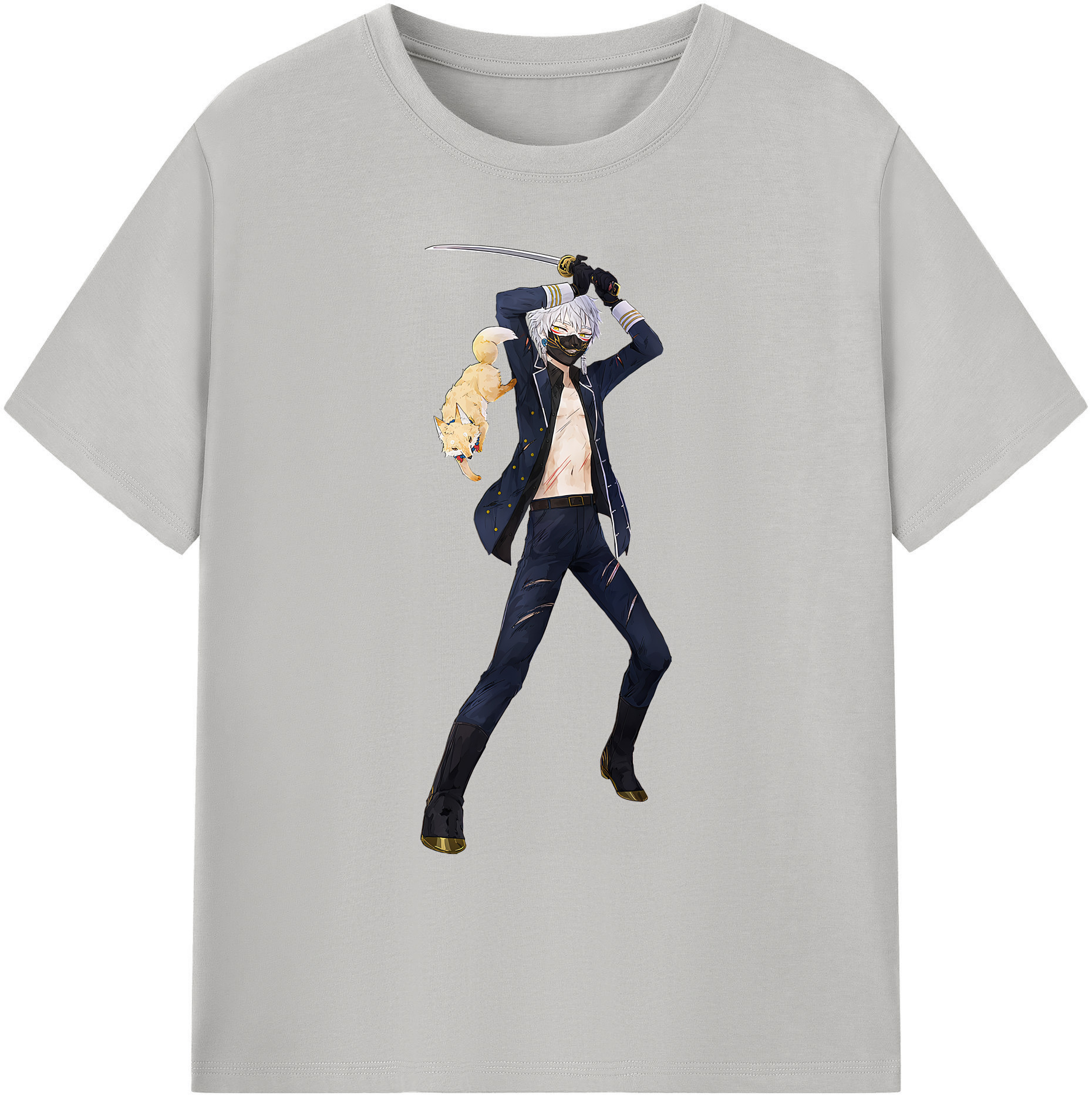 （画像用） 刀剣乱舞 Touken Ranbu 綿100％ メンズ半袖Tシャツ｜肌触りやわらか＆通気性