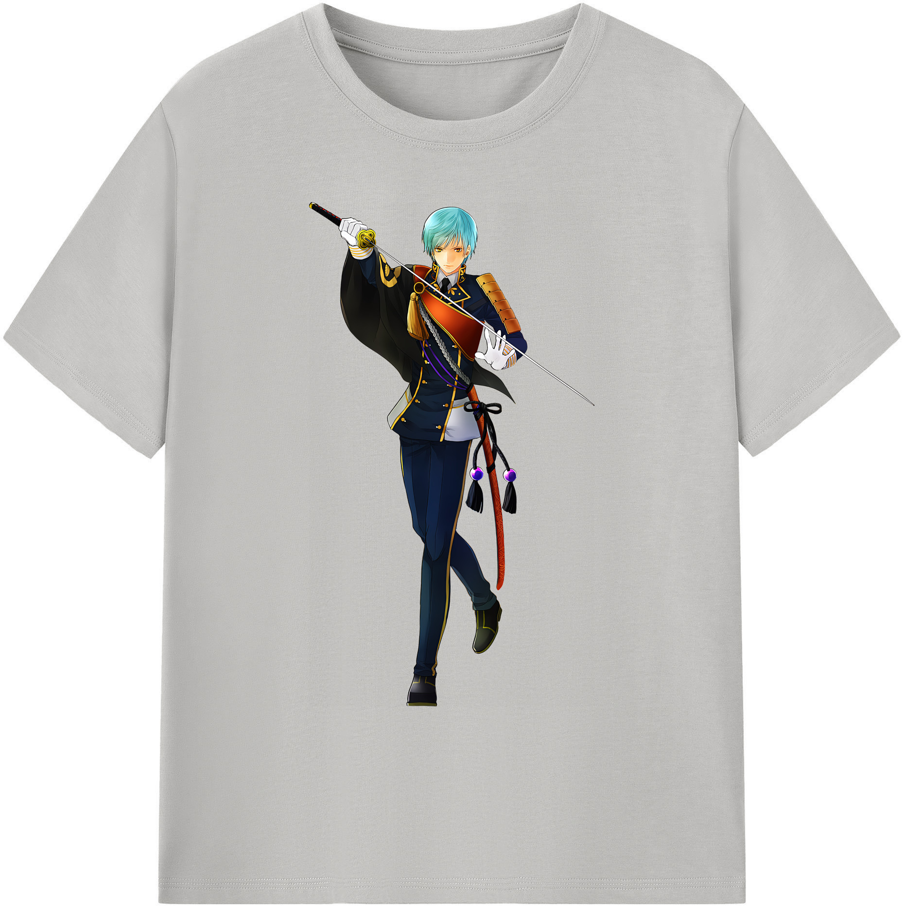 （画像用） 刀剣乱舞 Touken Ranbu 綿100％ メンズ半袖Tシャツ｜肌触りやわらか＆通気性