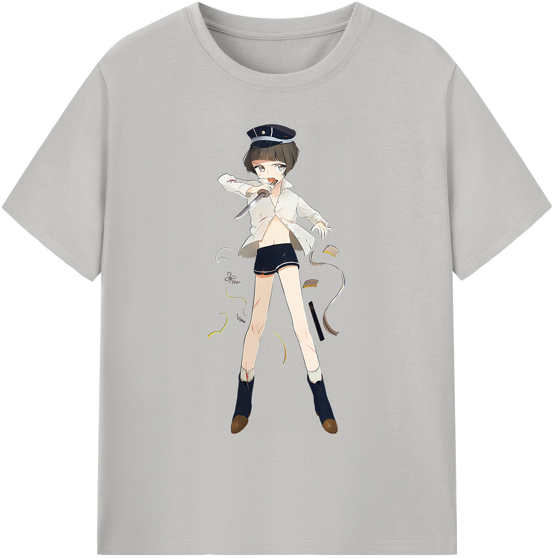 （画像用） 刀剣乱舞 Touken Ranbu 綿100％ メンズ半袖Tシャツ｜肌触りやわらか＆通気性