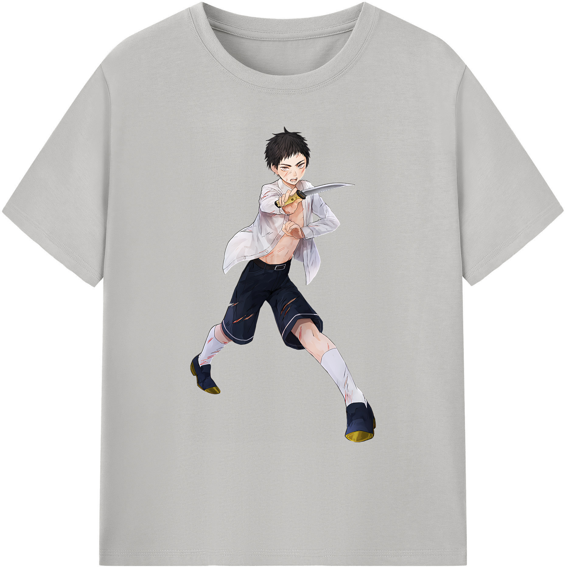 （画像用） 刀剣乱舞 Touken Ranbu 綿100％ メンズ半袖Tシャツ｜肌触りやわらか＆通気性