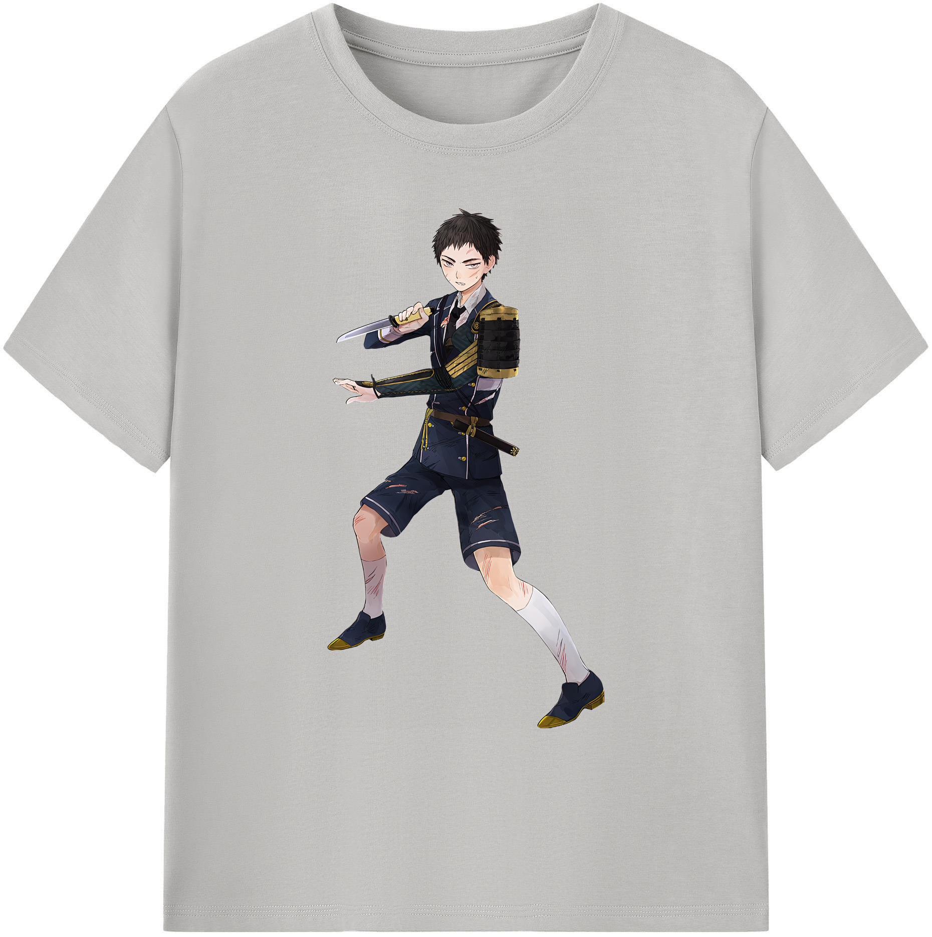 （画像用） 刀剣乱舞 Touken Ranbu 綿100％ メンズ半袖Tシャツ｜肌触りやわらか＆通気性