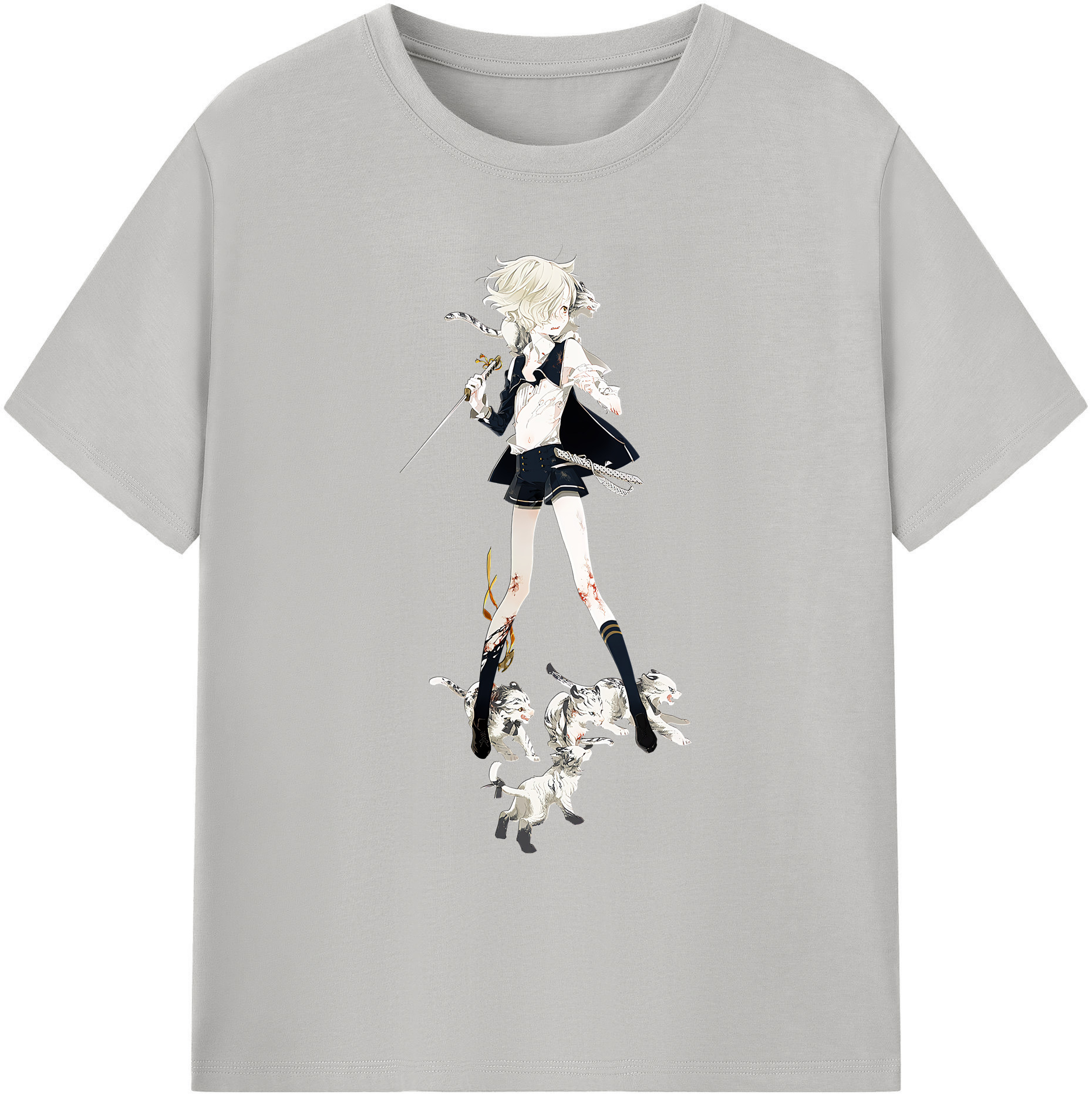 （画像用） 刀剣乱舞 Touken Ranbu 綿100％ メンズ半袖Tシャツ｜肌触りやわらか＆通気性