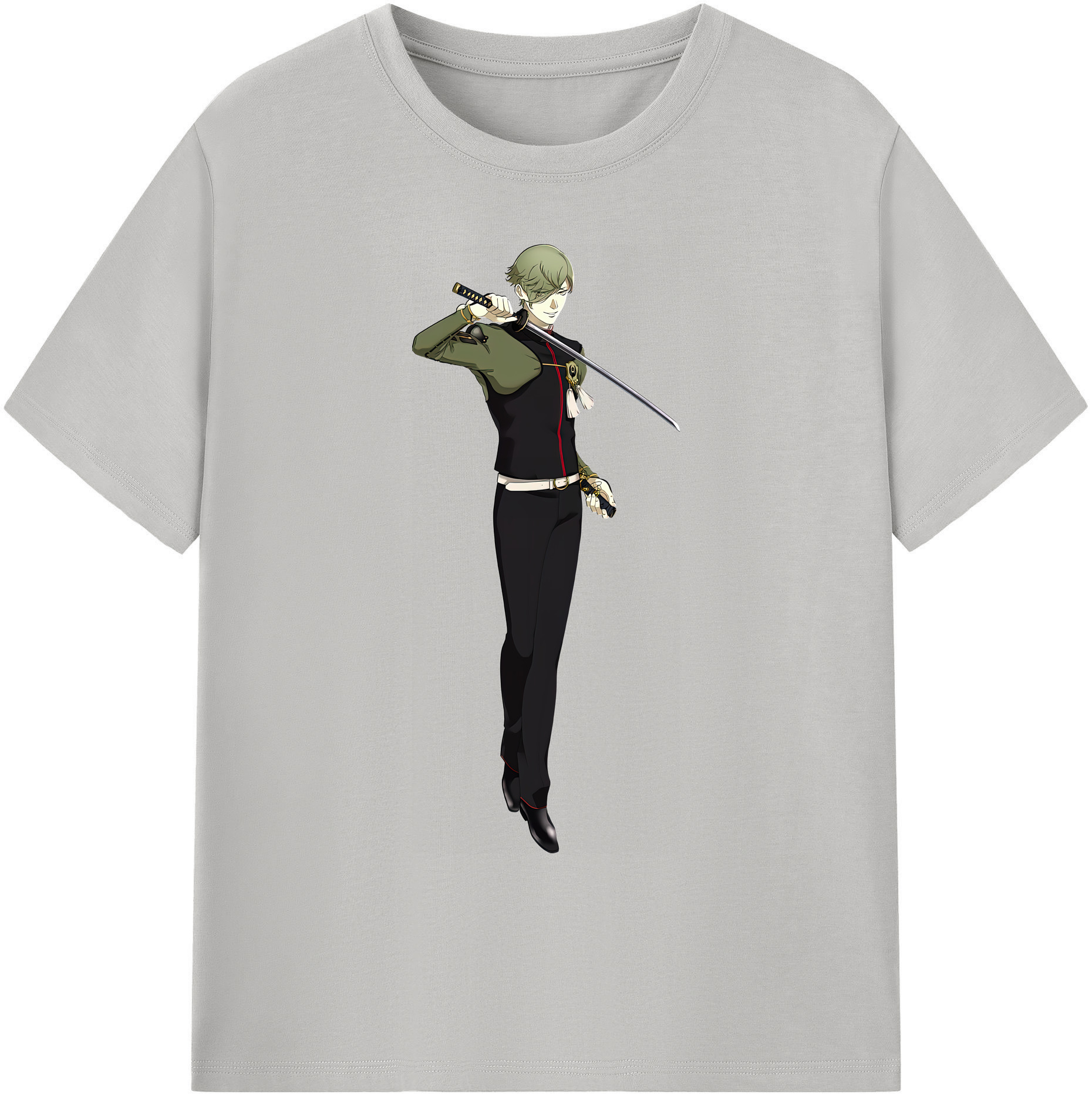 （画像用） 刀剣乱舞 Touken Ranbu 綿100％ メンズ半袖Tシャツ｜肌触りやわらか＆通気性