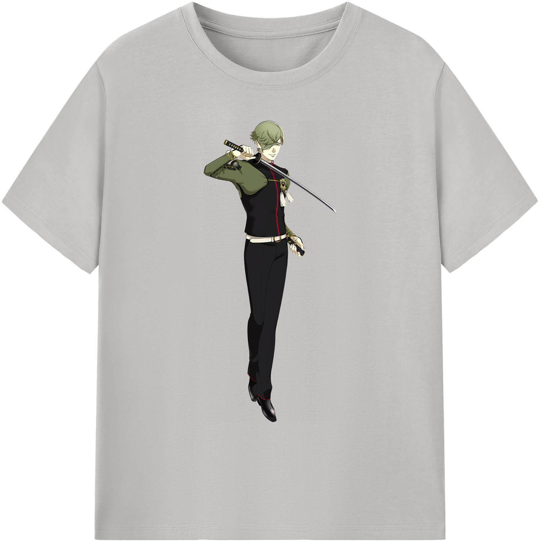 （画像用） 刀剣乱舞 Touken Ranbu 綿100％ メンズ半袖Tシャツ｜肌触りやわらか＆通気性