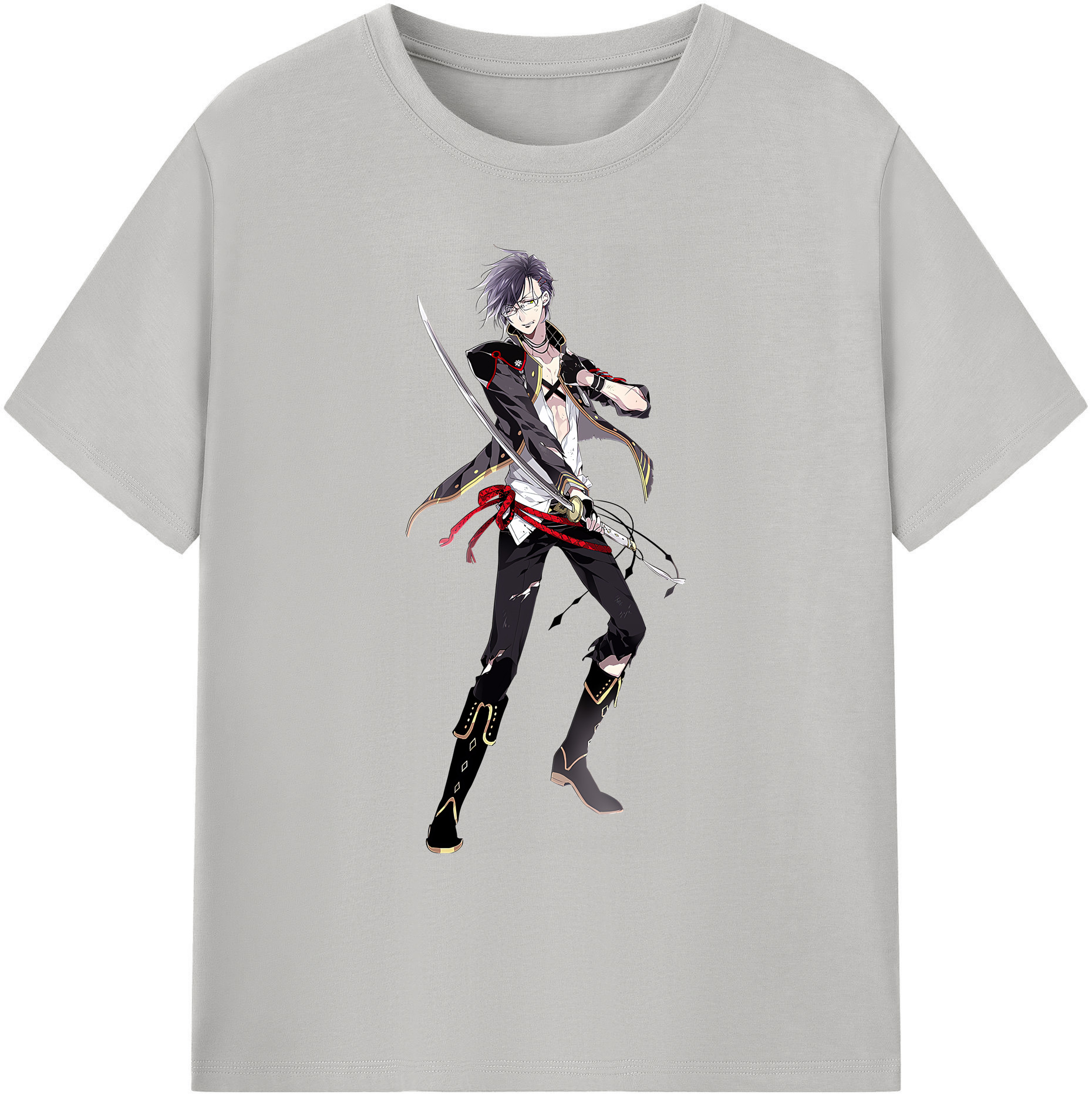 （画像用） 刀剣乱舞 Touken Ranbu 綿100％ メンズ半袖Tシャツ｜肌触りやわらか＆通気性
