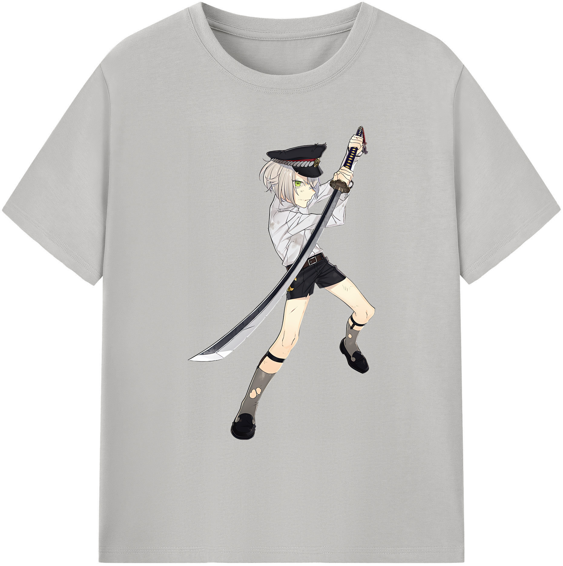（画像用） 刀剣乱舞 Touken Ranbu 綿100％ メンズ半袖Tシャツ｜肌触りやわらか＆通気性