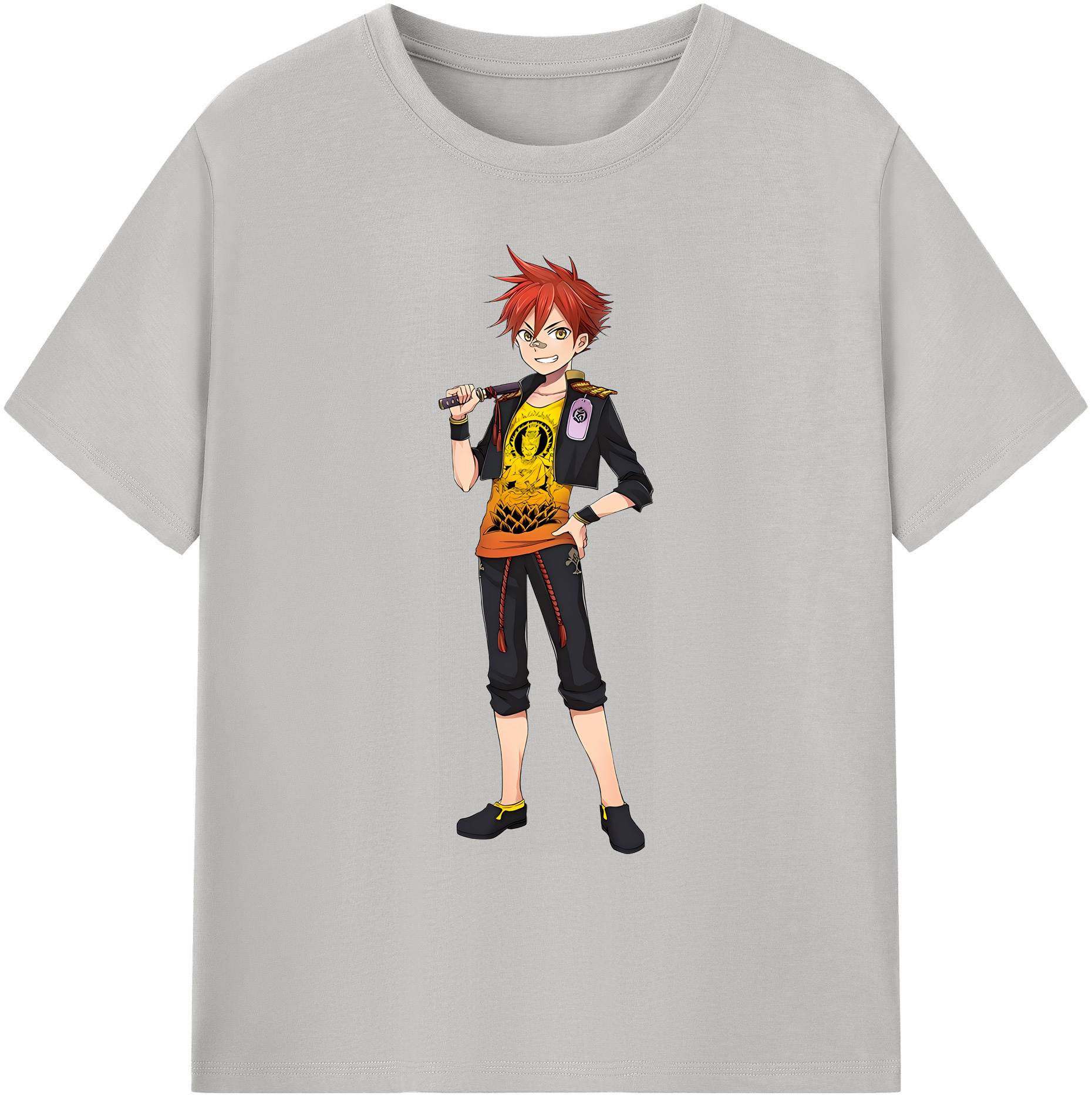 （画像用） 刀剣乱舞 Touken Ranbu 綿100％ メンズ半袖Tシャツ｜肌触りやわらか＆通気性