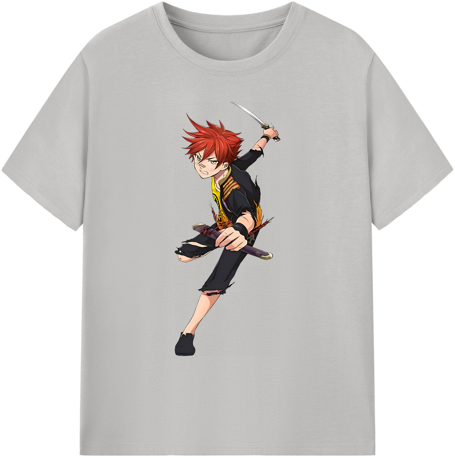 （画像用） 刀剣乱舞 Touken Ranbu 綿100％ メンズ半袖Tシャツ｜肌触りやわらか＆通気性