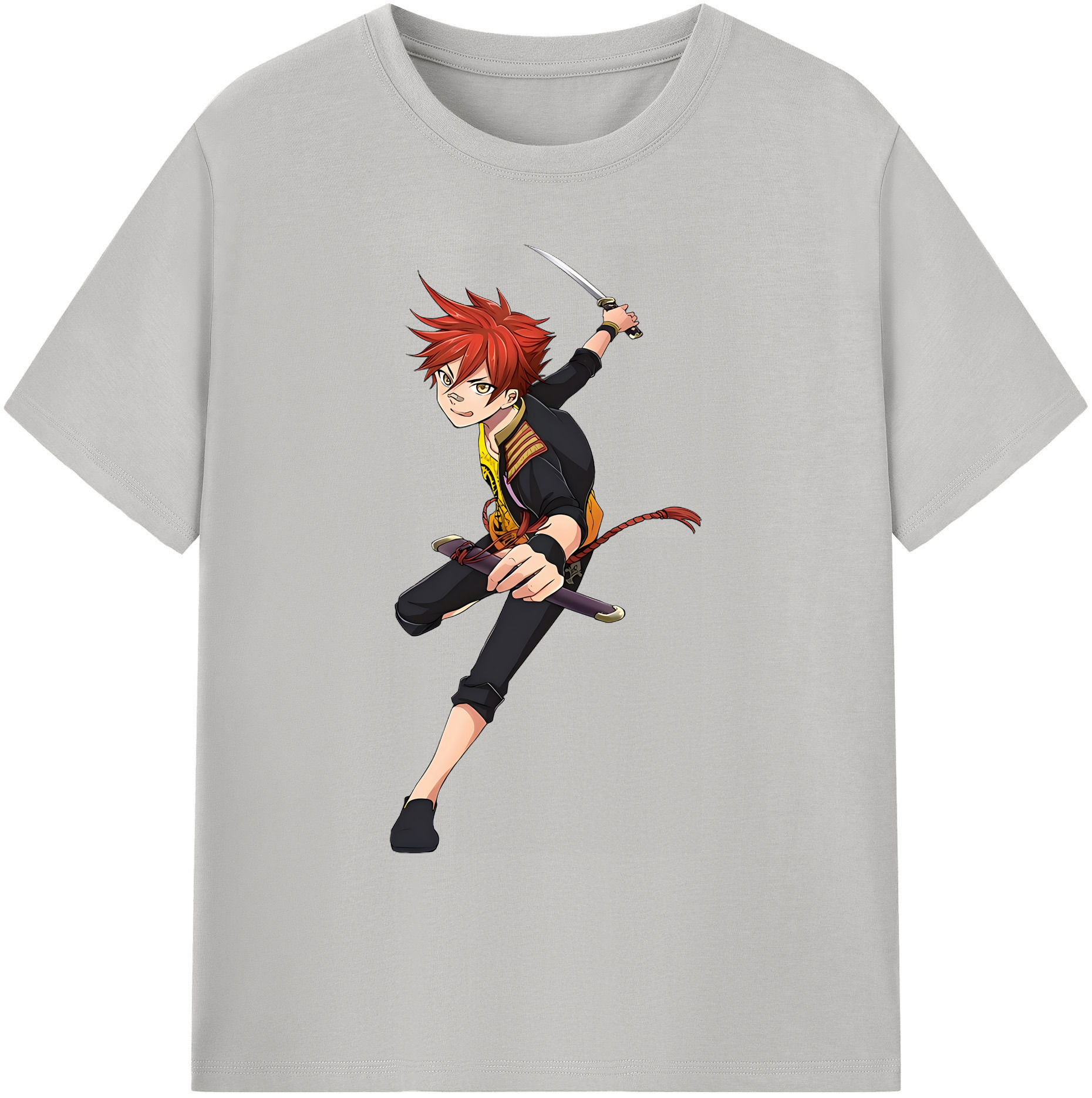 （画像用） 刀剣乱舞 Touken Ranbu 綿100％ メンズ半袖Tシャツ｜肌触りやわらか＆通気性
