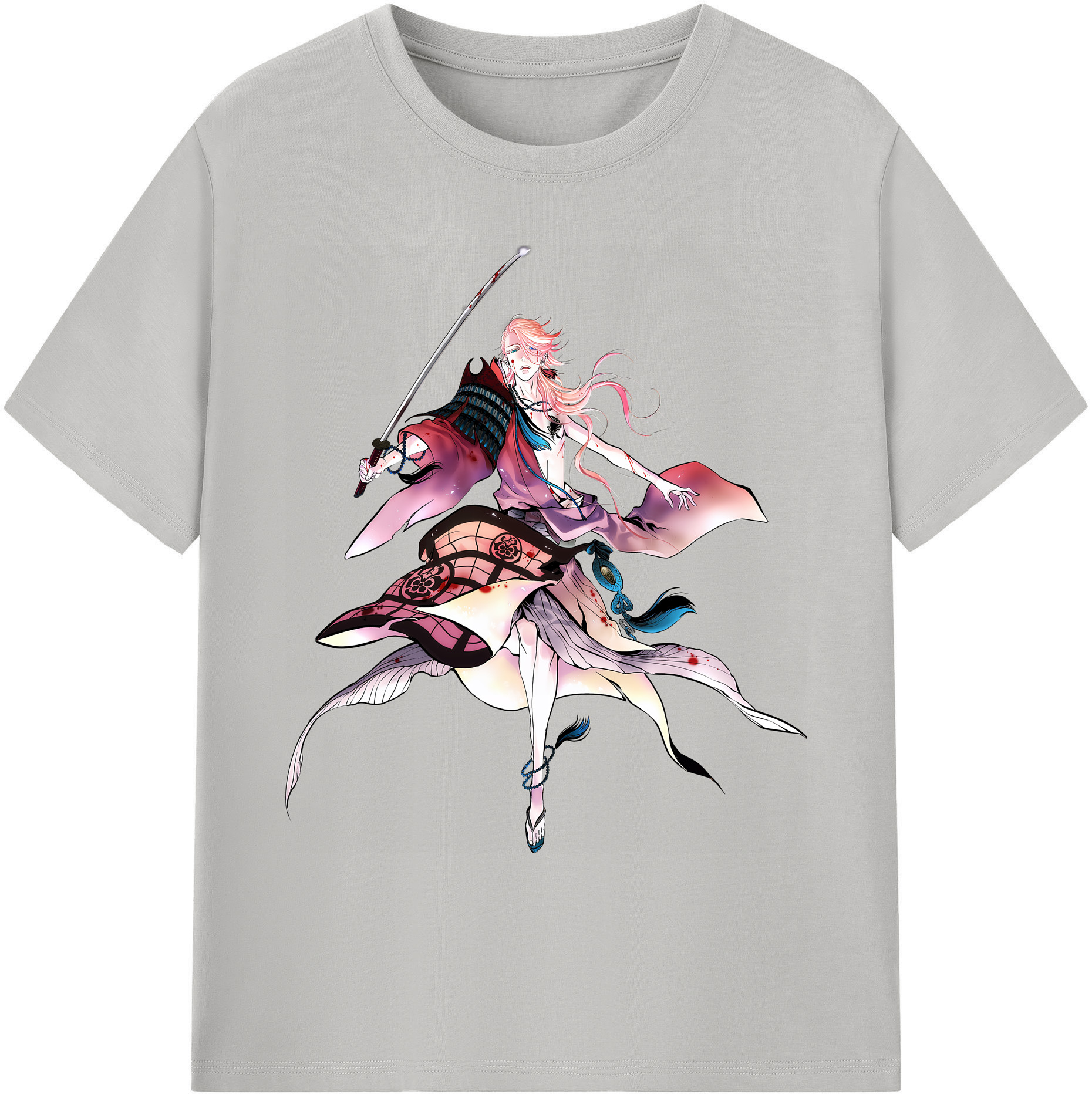 （画像用） 刀剣乱舞 Touken Ranbu 綿100％ メンズ半袖Tシャツ｜肌触りやわらか＆通気性