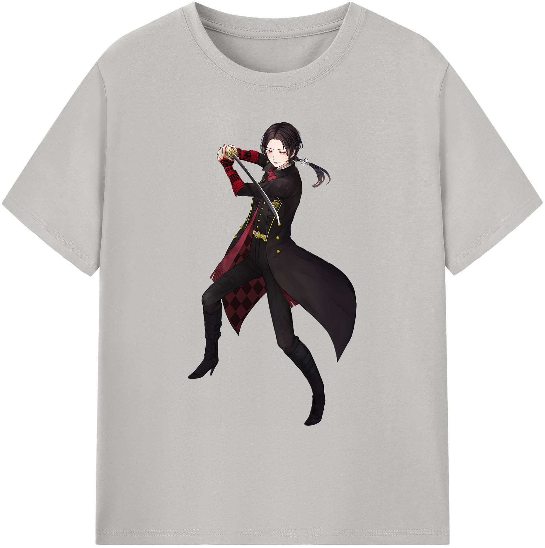 （画像用） 刀剣乱舞 Touken Ranbu 綿100％ メンズ半袖Tシャツ｜肌触りやわらか＆通気性