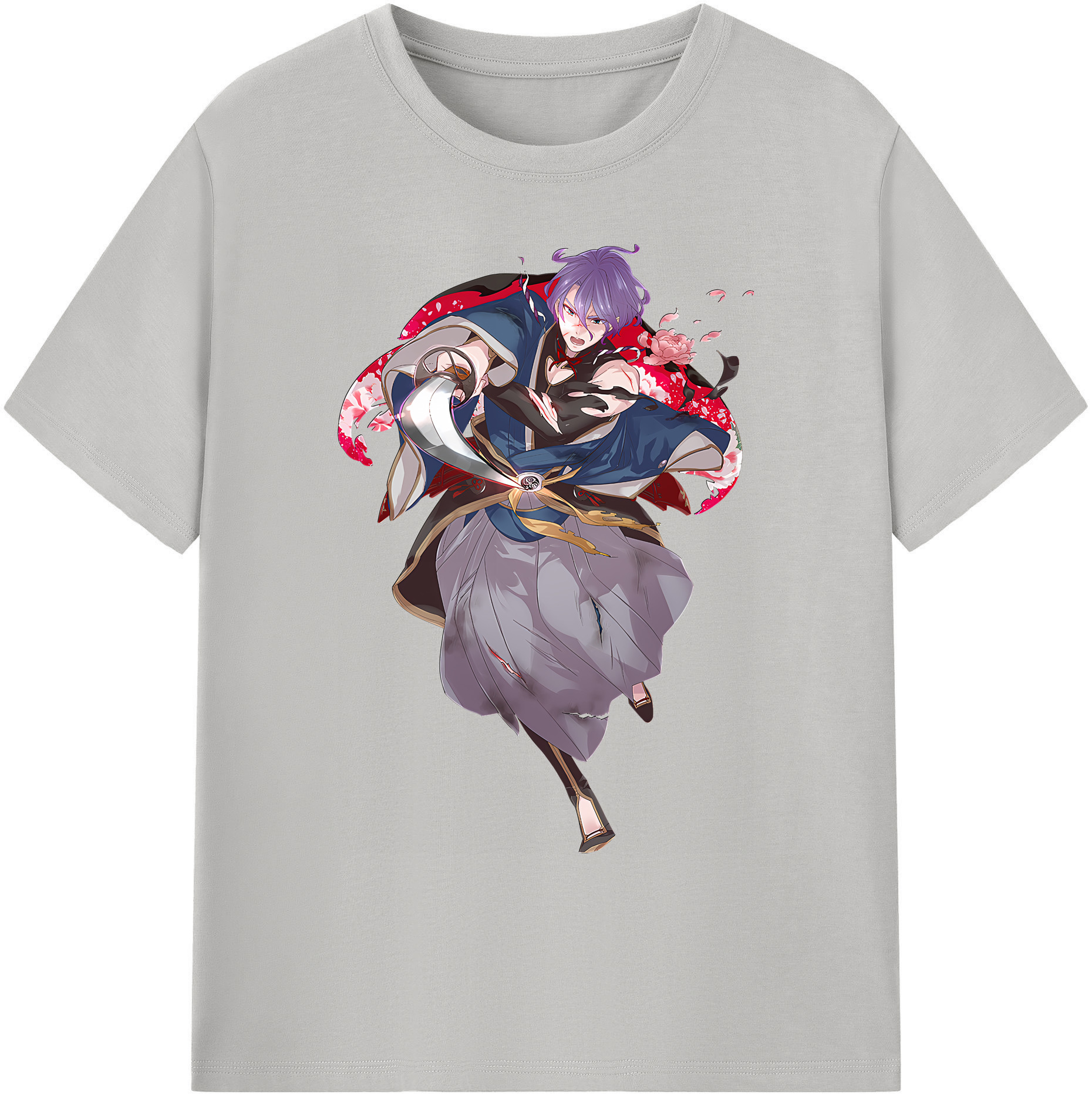 （画像用） 刀剣乱舞 Touken Ranbu 綿100％ メンズ半袖Tシャツ｜肌触りやわらか＆通気性