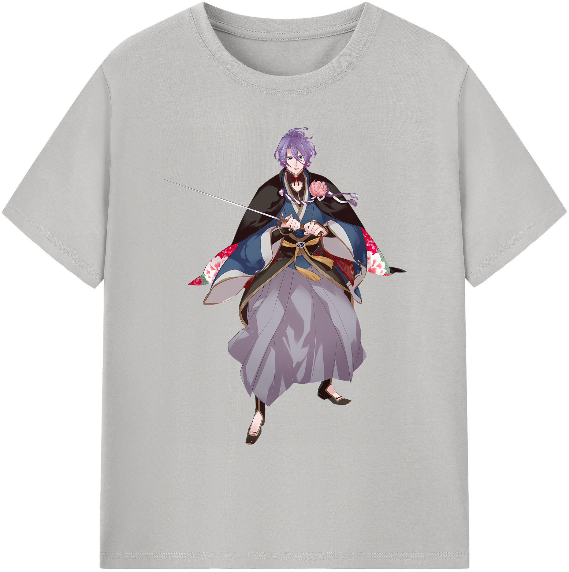（画像用） 刀剣乱舞 Touken Ranbu 綿100％ メンズ半袖Tシャツ｜肌触りやわらか＆通気性