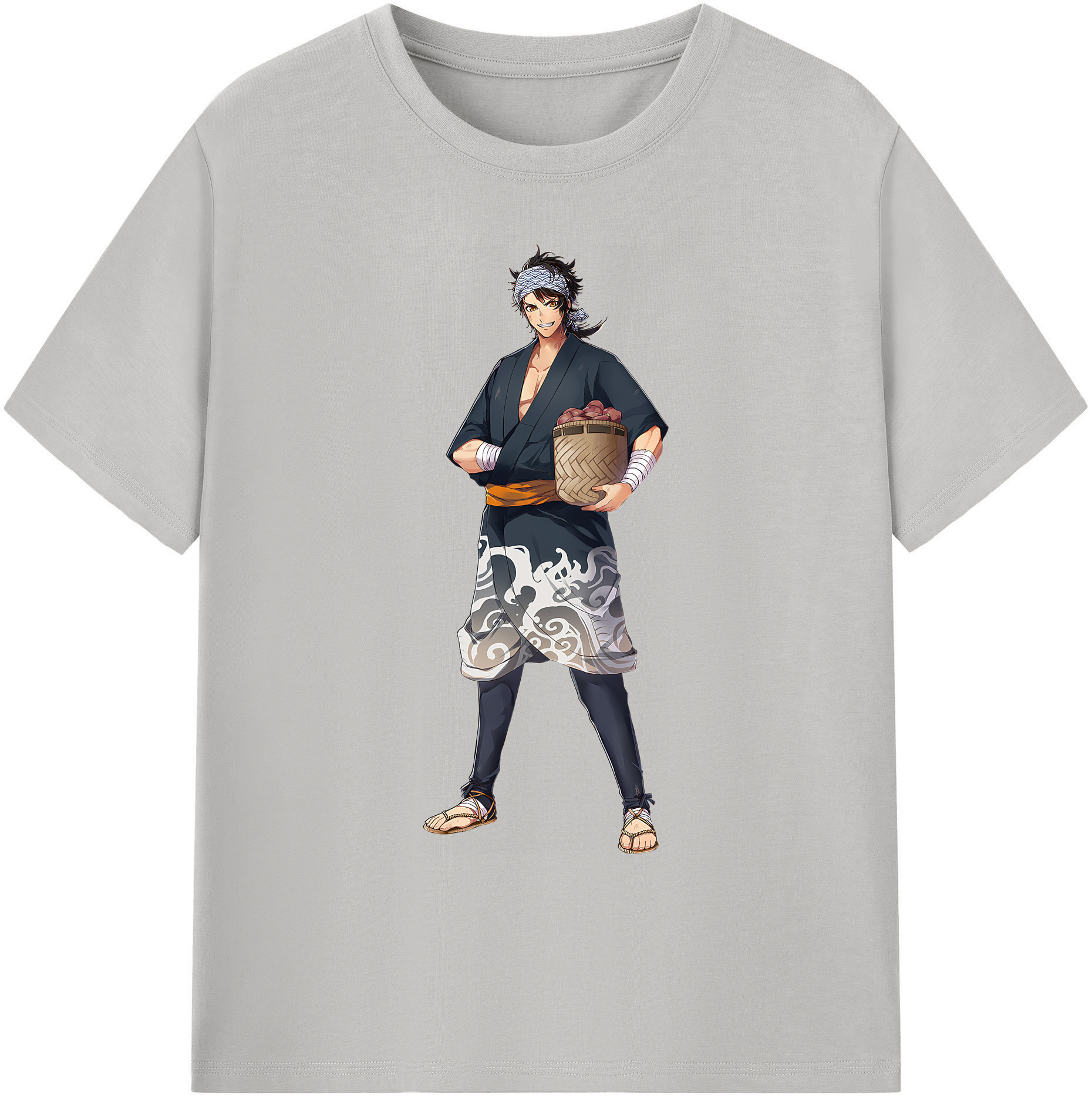 （画像用） 刀剣乱舞 Touken Ranbu 綿100％ メンズ半袖Tシャツ｜肌触りやわらか＆通気性