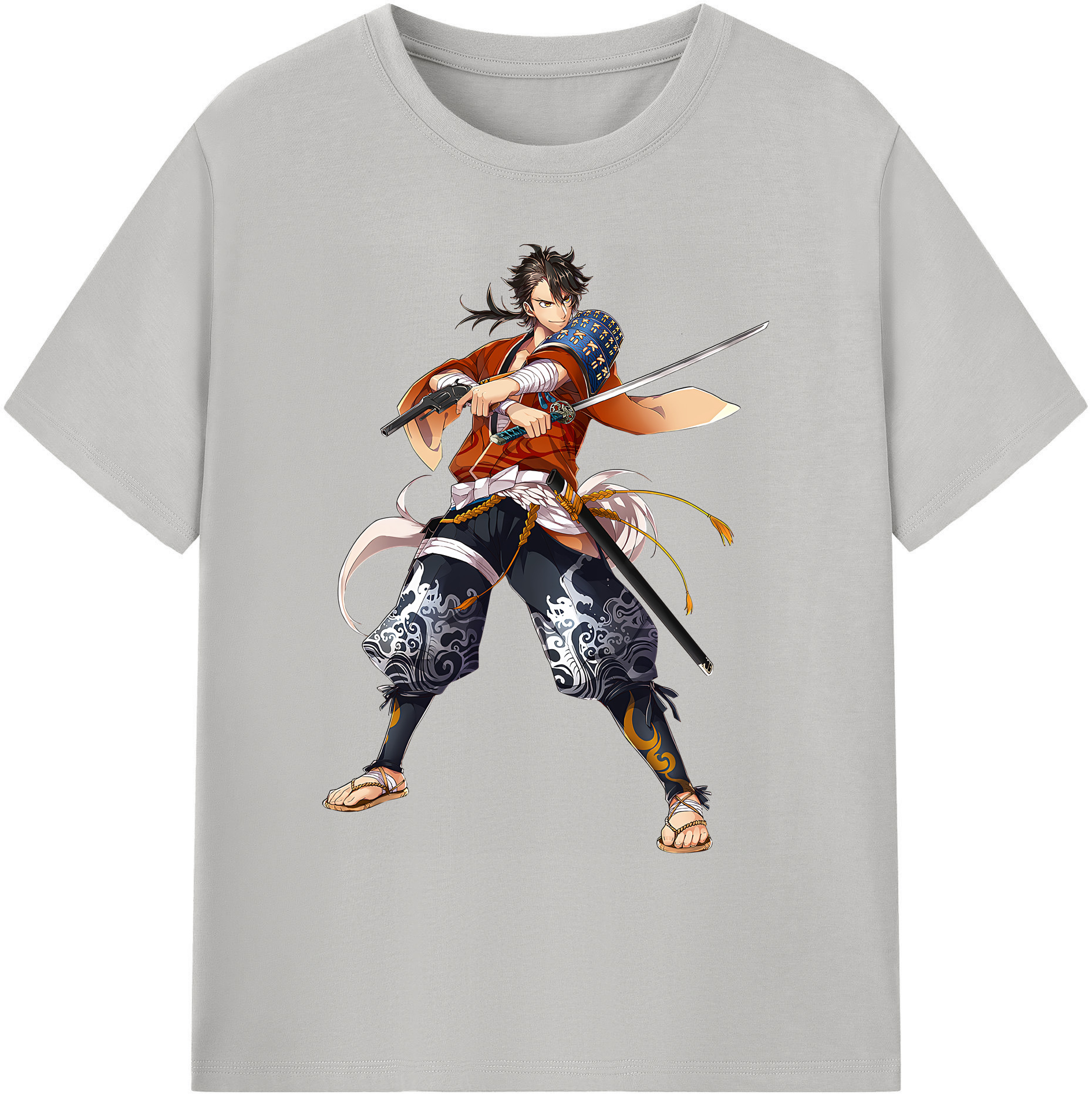 （画像用） 刀剣乱舞 Touken Ranbu 綿100％ メンズ半袖Tシャツ｜肌触りやわらか＆通気性