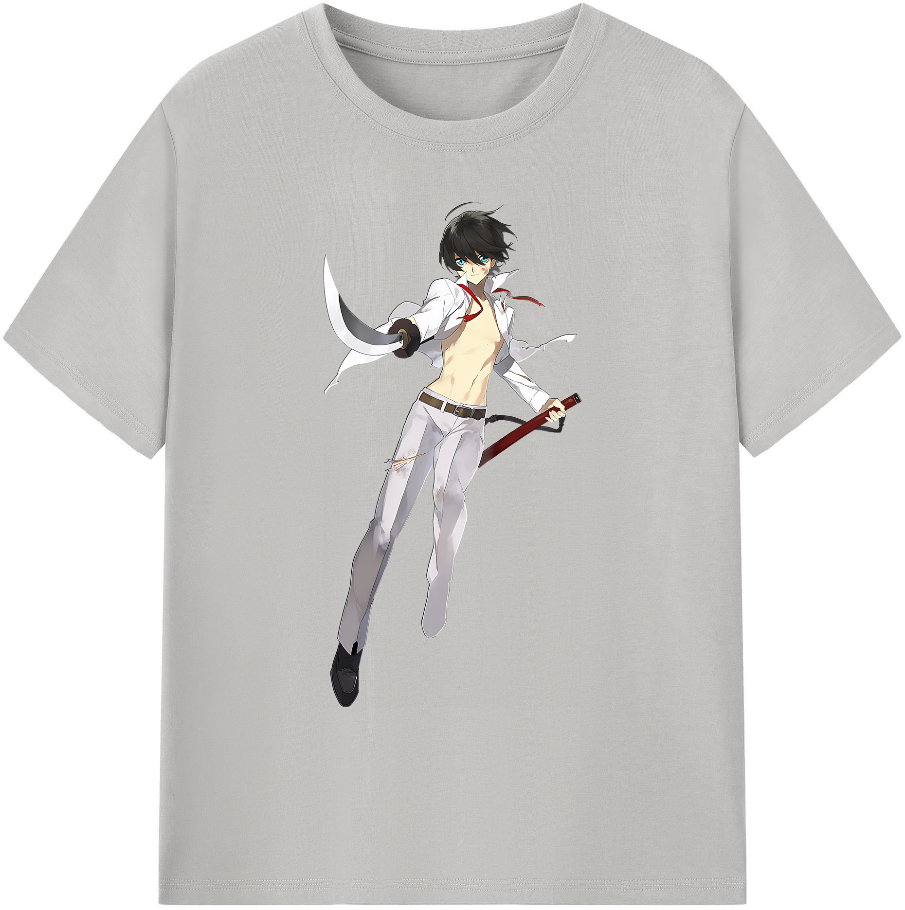（画像用） 刀剣乱舞 Touken Ranbu 綿100％ メンズ半袖Tシャツ｜肌触りやわらか＆通気性