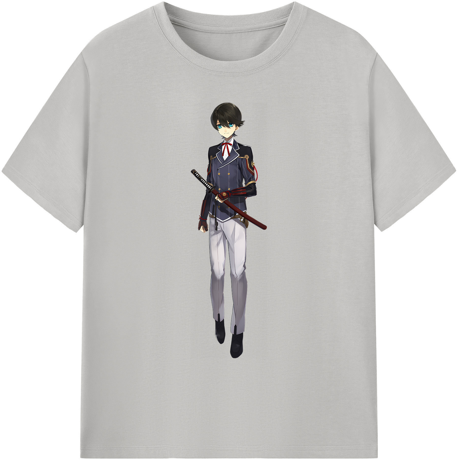 （画像用） 刀剣乱舞 Touken Ranbu 綿100％ メンズ半袖Tシャツ｜肌触りやわらか＆通気性