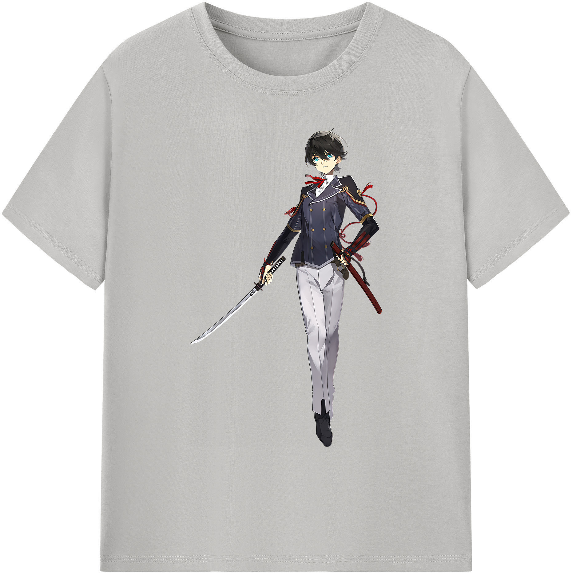（画像用） 刀剣乱舞 Touken Ranbu 綿100％ メンズ半袖Tシャツ｜肌触りやわらか＆通気性