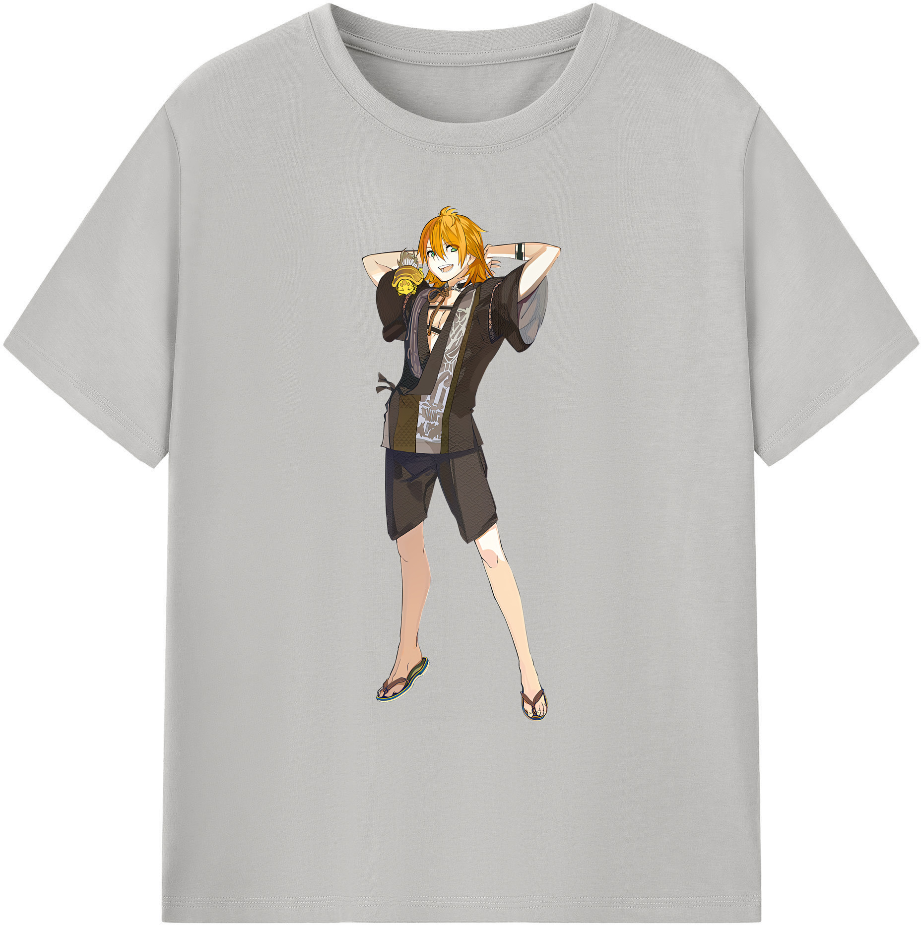 （画像用） 刀剣乱舞 Touken Ranbu 綿100％ メンズ半袖Tシャツ｜肌触りやわらか＆通気性