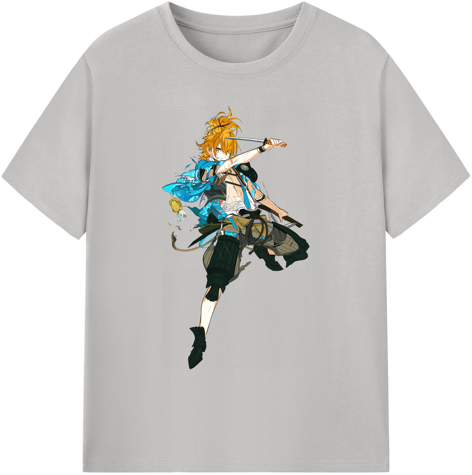 （画像用） 刀剣乱舞 Touken Ranbu 綿100％ メンズ半袖Tシャツ｜肌触りやわらか＆通気性