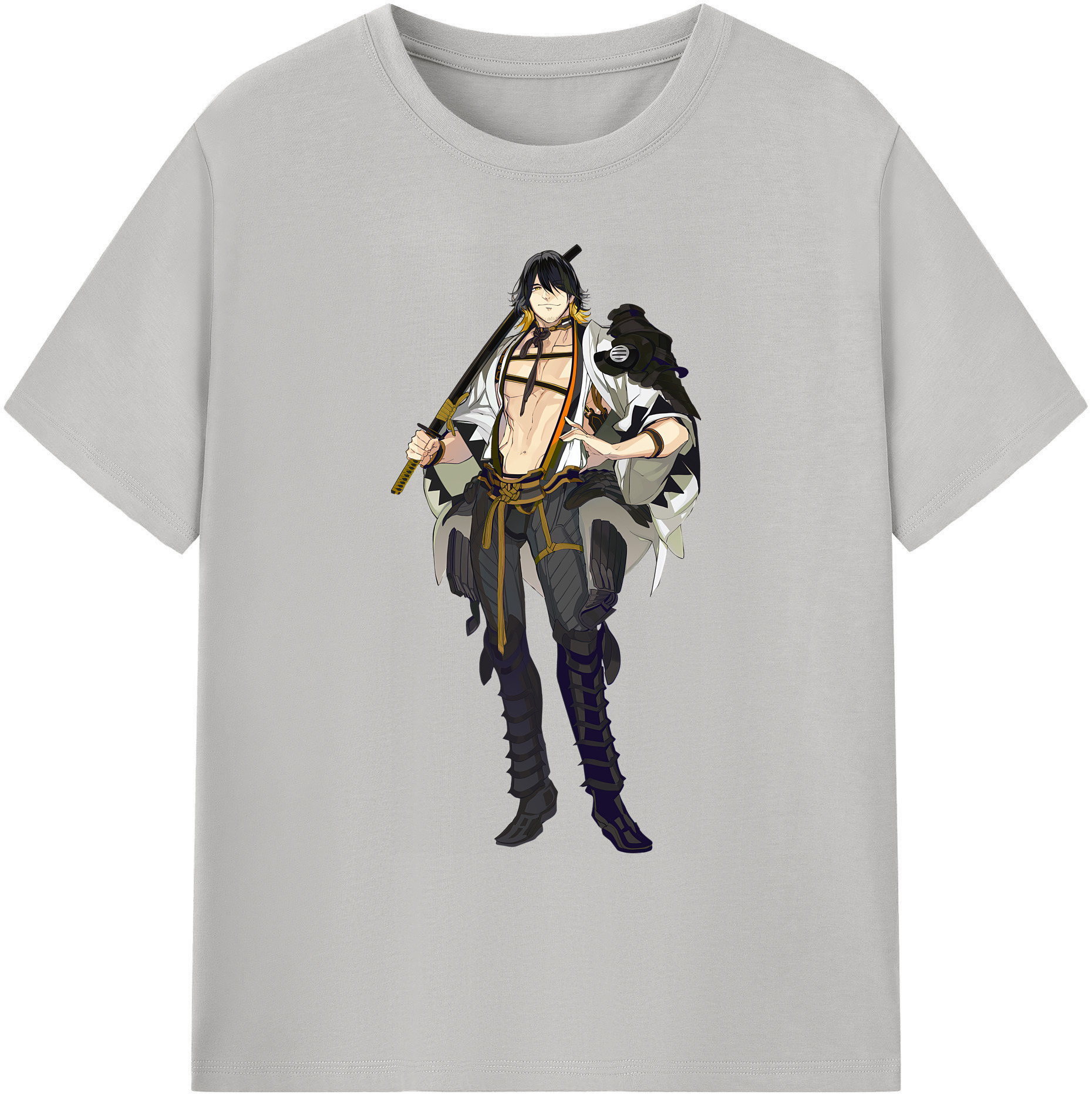 （画像用） 刀剣乱舞 Touken Ranbu 綿100％ メンズ半袖Tシャツ｜肌触りやわらか＆通気性