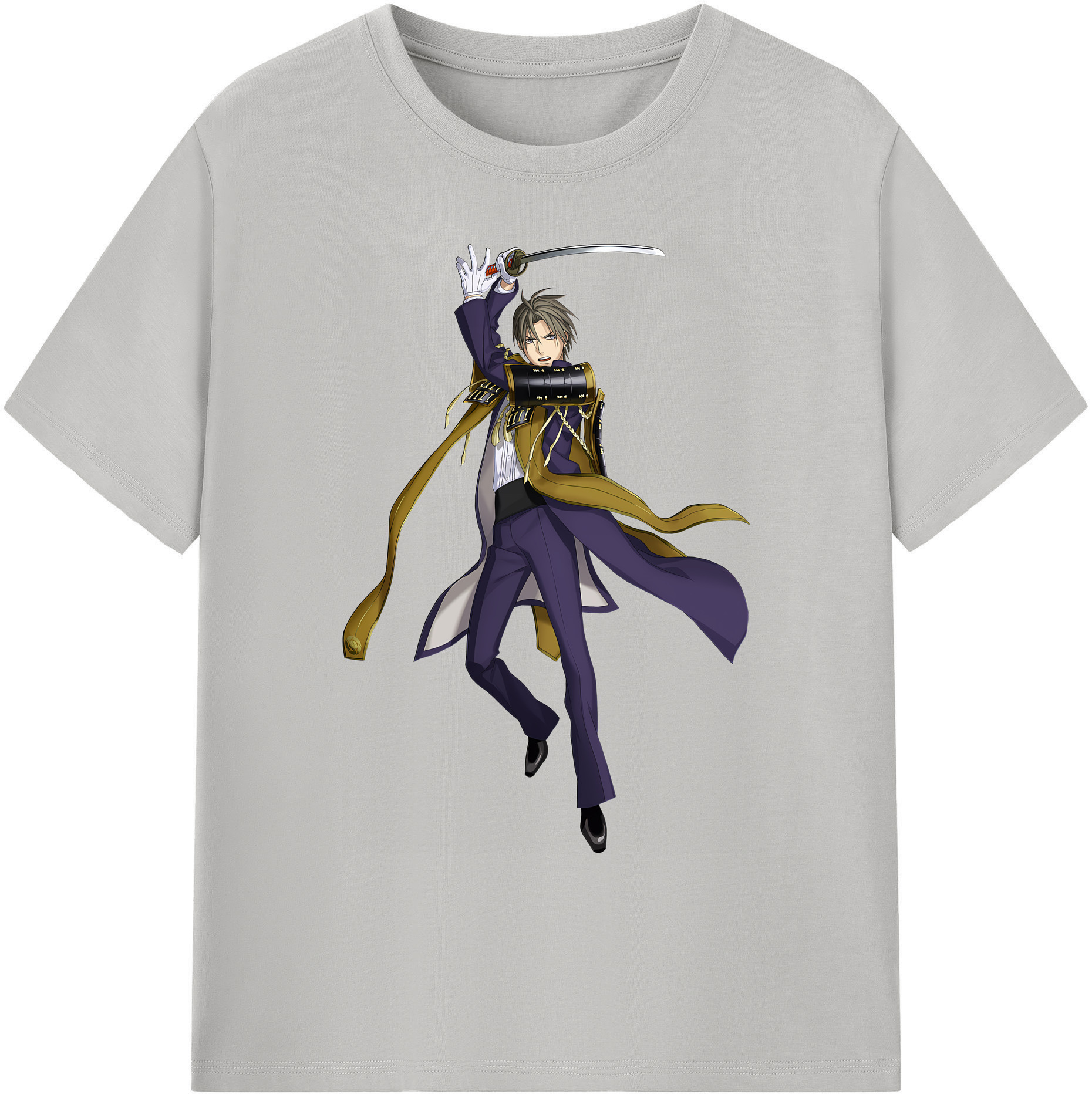 （画像用） 刀剣乱舞 Touken Ranbu 綿100％ メンズ半袖Tシャツ｜肌触りやわらか＆通気性