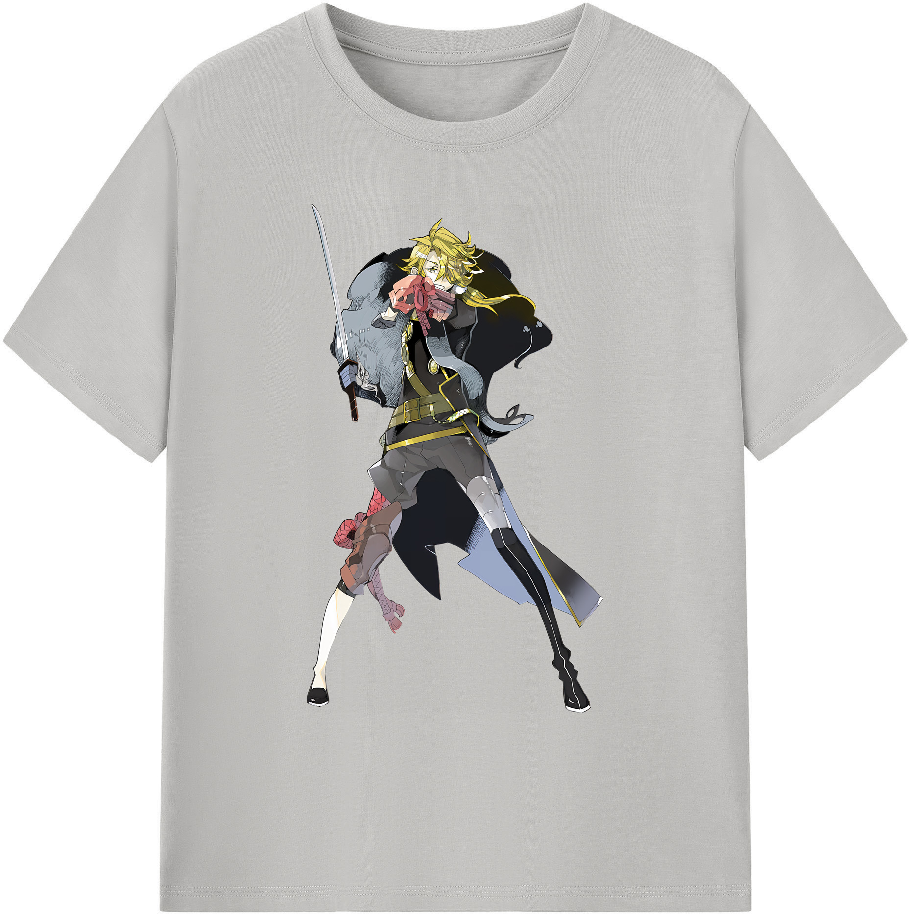 （画像用） 刀剣乱舞 Touken Ranbu 綿100％ メンズ半袖Tシャツ｜肌触りやわらか＆通気性