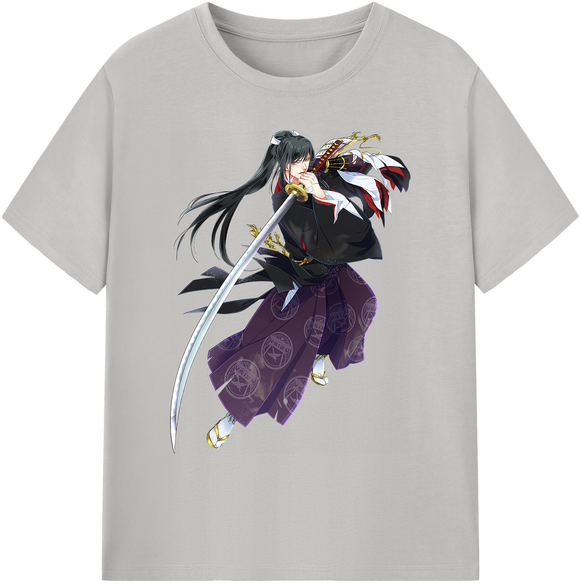 （画像用） 刀剣乱舞 Touken Ranbu 綿100％ メンズ半袖Tシャツ｜肌触りやわらか＆通気性