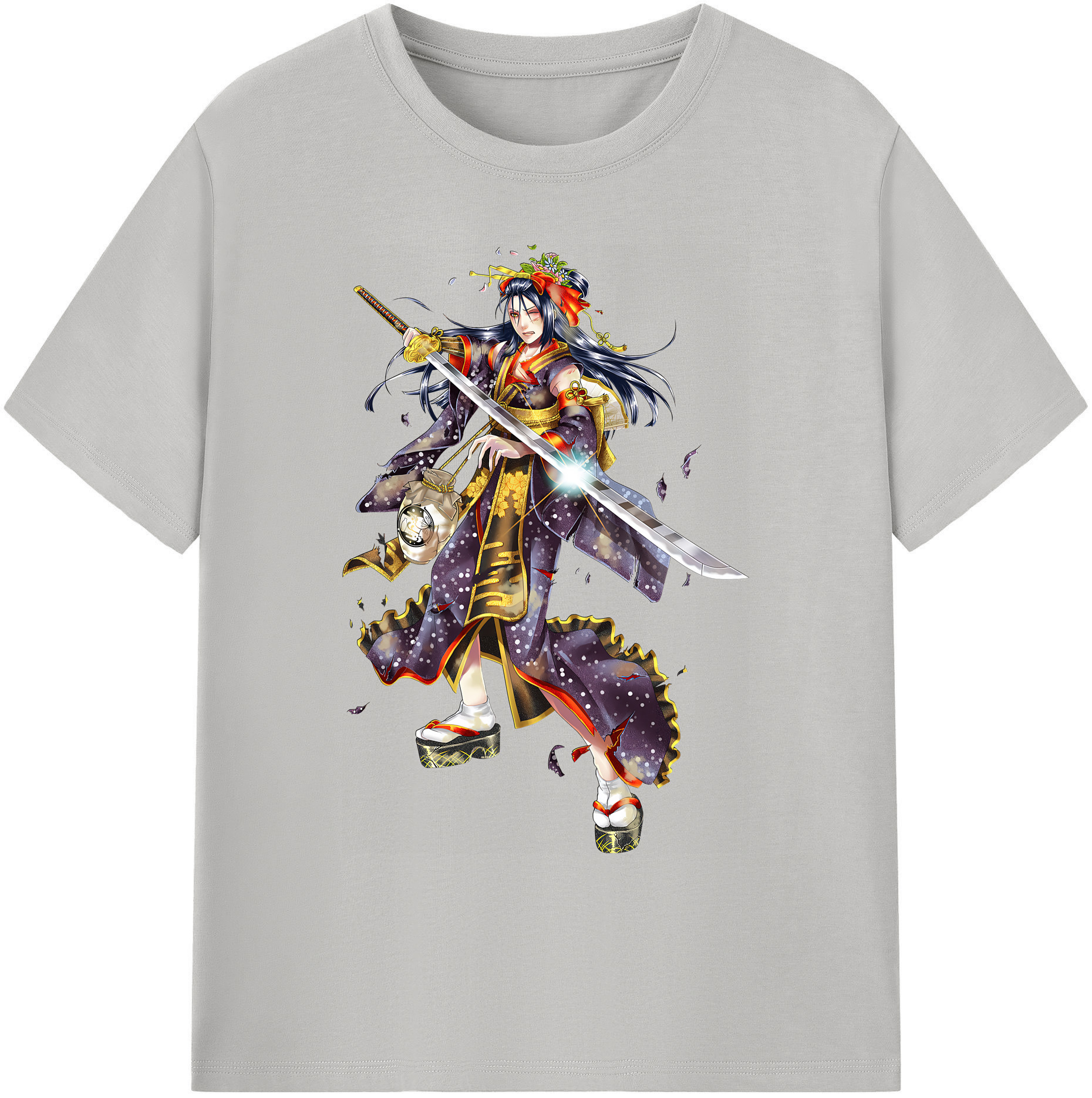 （画像用） 刀剣乱舞 Touken Ranbu 綿100％ メンズ半袖Tシャツ｜肌触りやわらか＆通気性