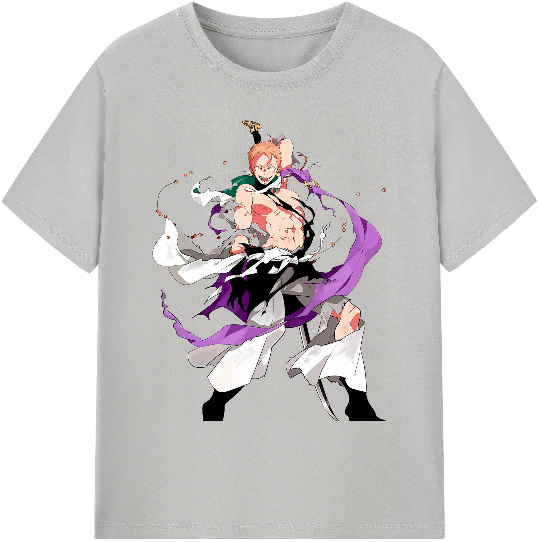 （画像用） 刀剣乱舞 Touken Ranbu 綿100％ メンズ半袖Tシャツ｜肌触りやわらか＆通気性
