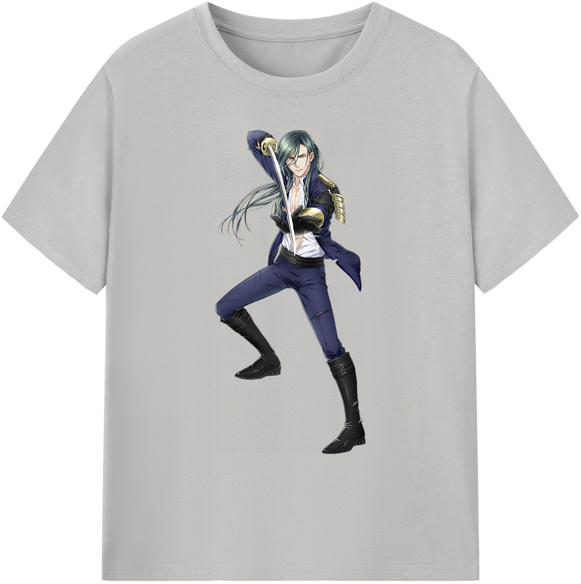 （画像用） 刀剣乱舞 Touken Ranbu 綿100％ メンズ半袖Tシャツ｜肌触りやわらか＆通気性