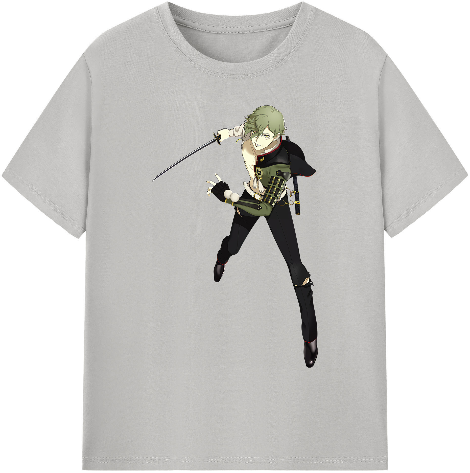 （画像用） 刀剣乱舞 Touken Ranbu 綿100％ メンズ半袖Tシャツ｜肌触りやわらか＆通気性