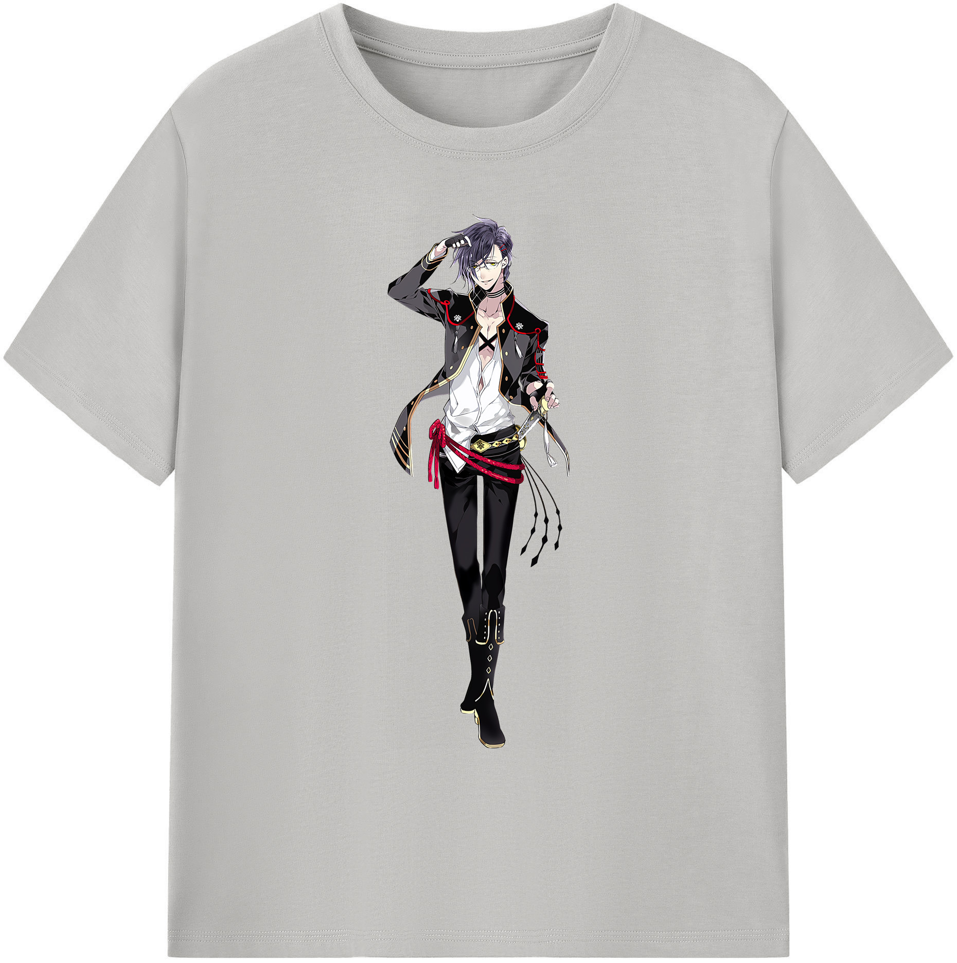 （画像用） 刀剣乱舞 Touken Ranbu 綿100％ メンズ半袖Tシャツ｜肌触りやわらか＆通気性