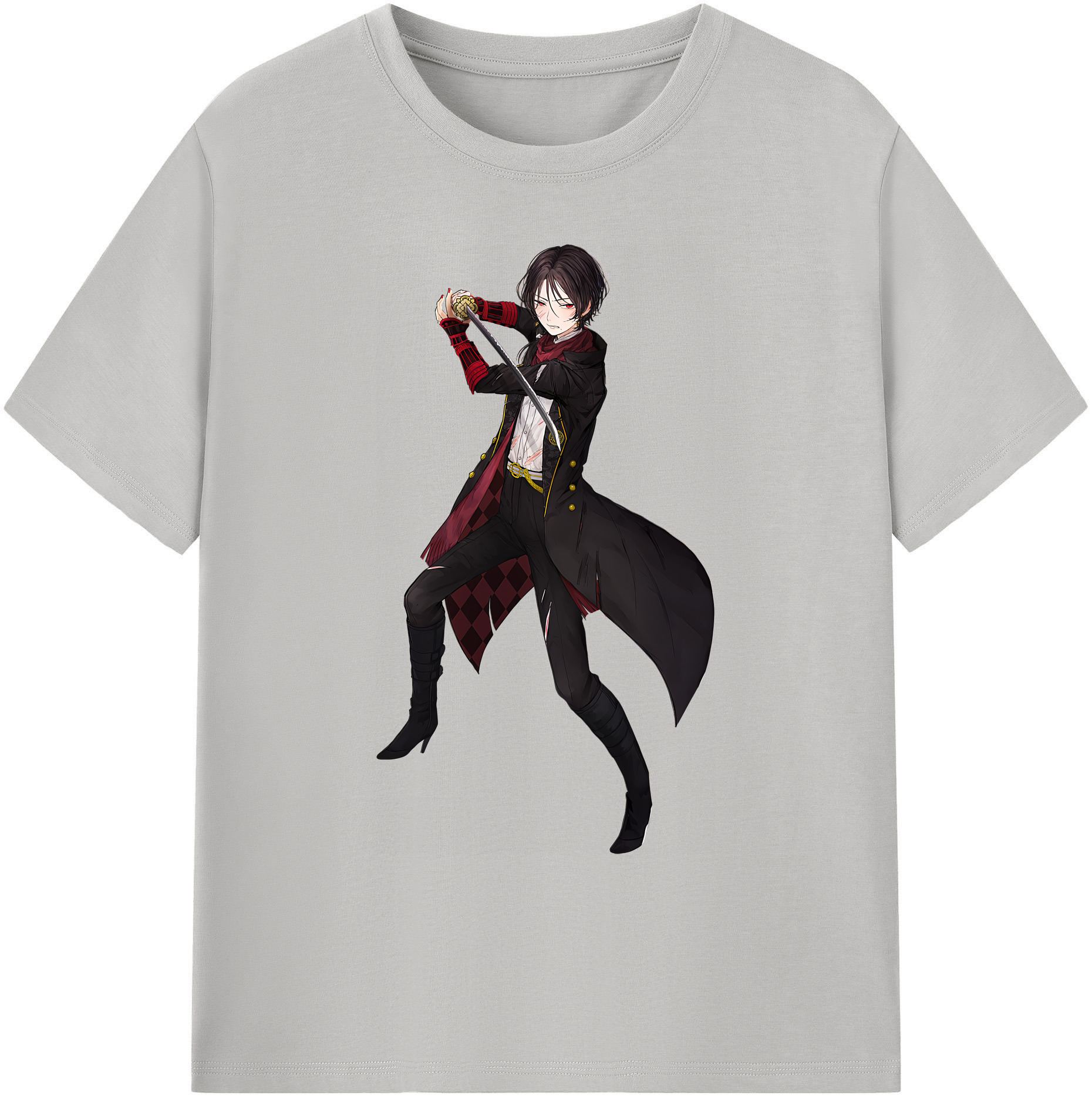 （画像用） 刀剣乱舞 Touken Ranbu 綿100％ メンズ半袖Tシャツ｜肌触りやわらか＆通気性