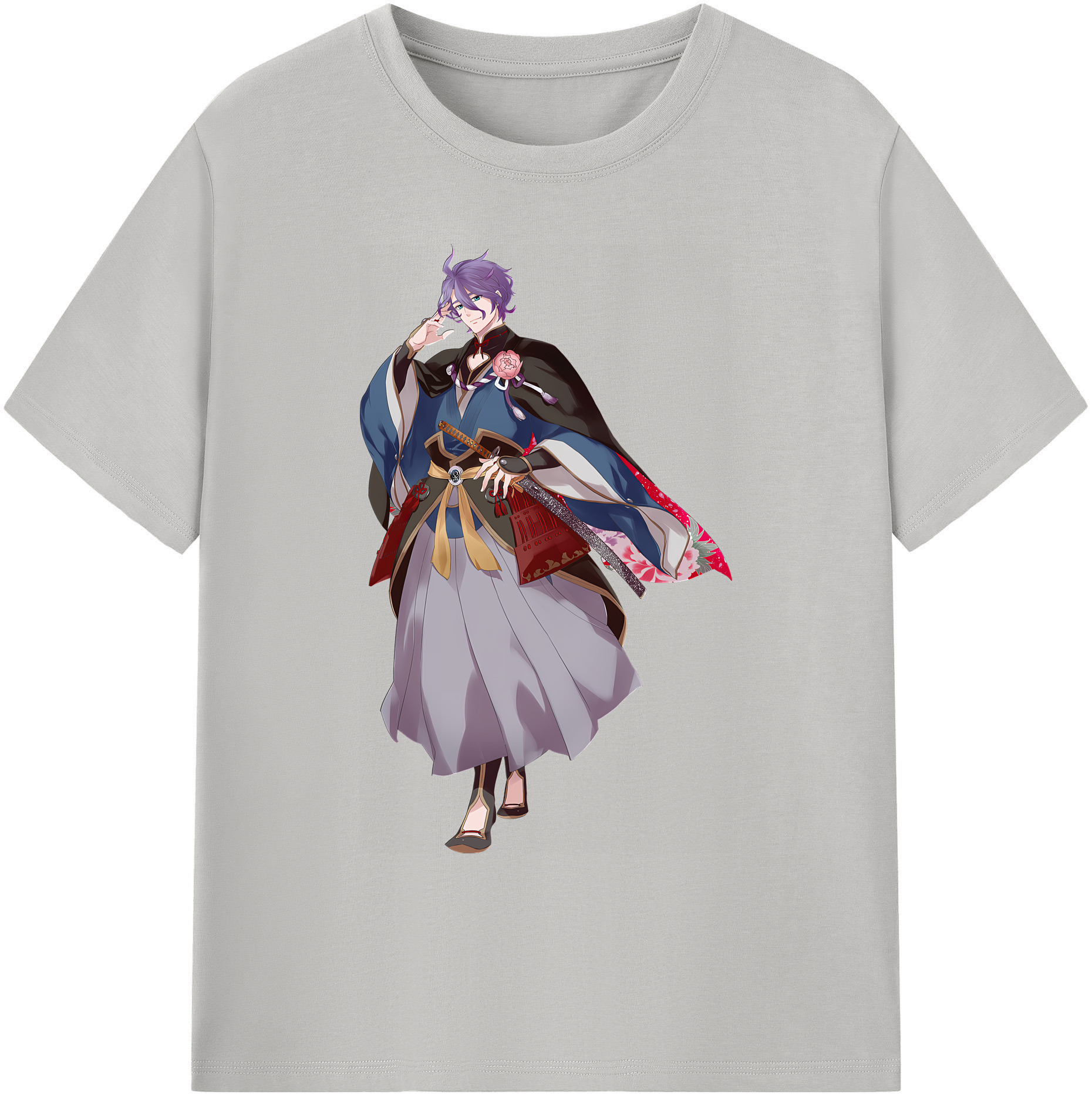 （画像用） 刀剣乱舞 Touken Ranbu 綿100％ メンズ半袖Tシャツ｜肌触りやわらか＆通気性