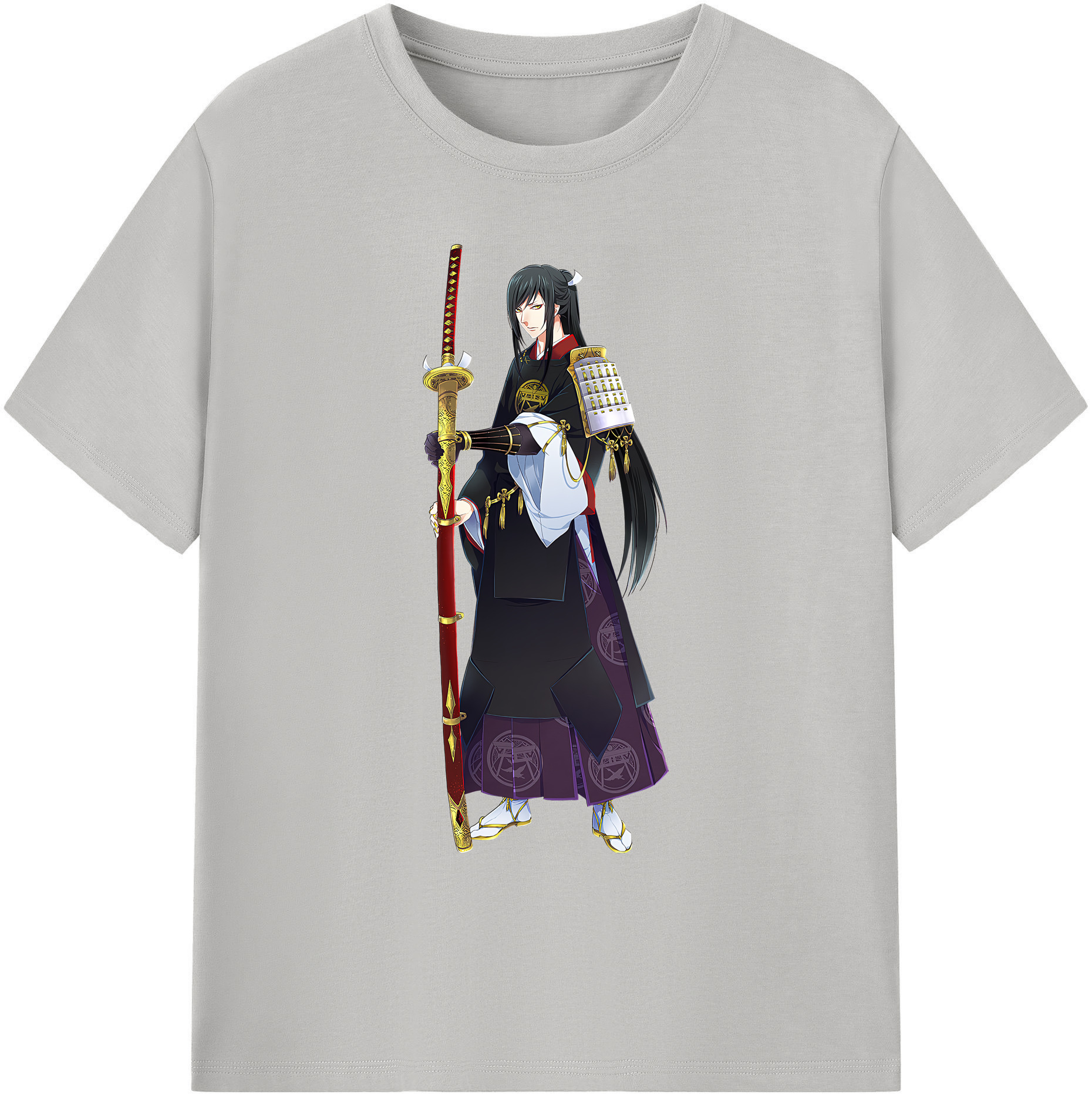 （画像用） 刀剣乱舞 Touken Ranbu 綿100％ メンズ半袖Tシャツ｜肌触りやわらか＆通気性