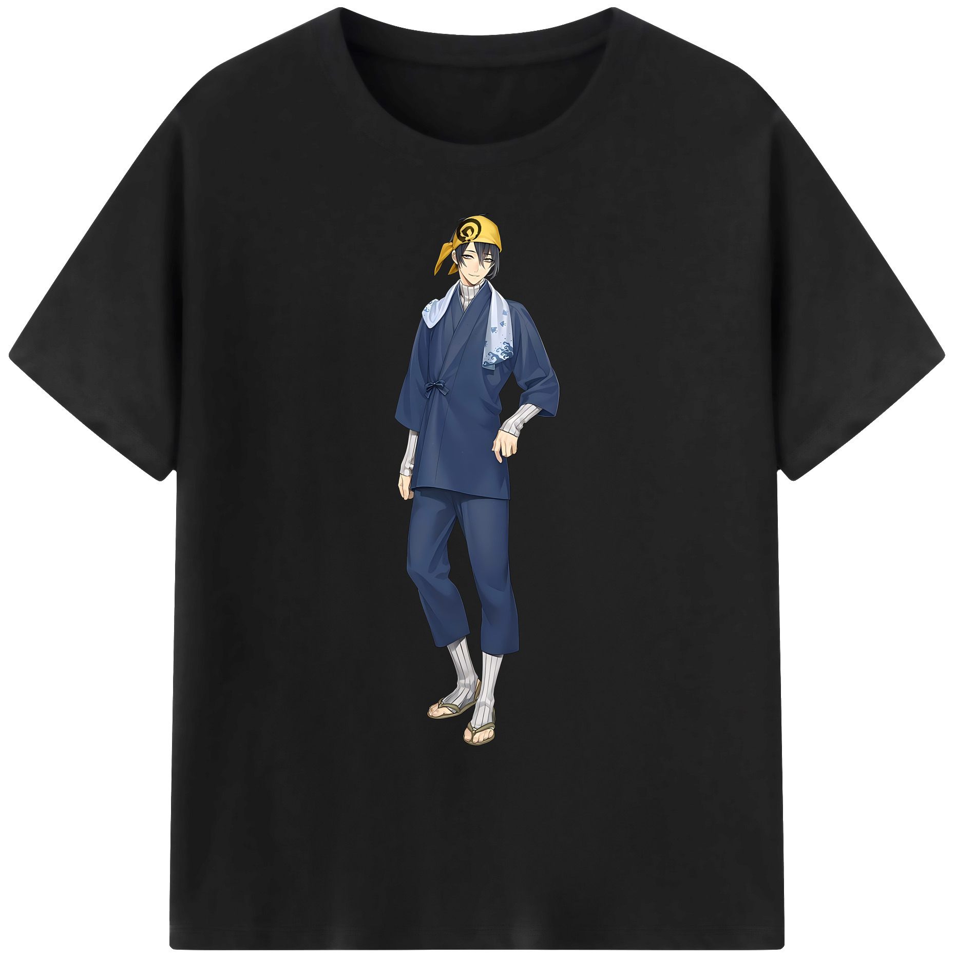 （画像用） 刀剣乱舞 Touken Ranbu 綿100％ メンズ半袖Tシャツ｜肌触りやわらか＆通気性