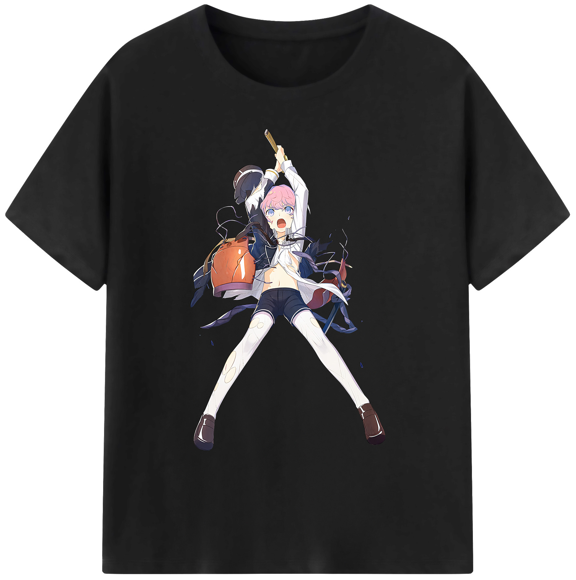 （画像用） 刀剣乱舞 Touken Ranbu 綿100％ メンズ半袖Tシャツ｜肌触りやわらか＆通気性