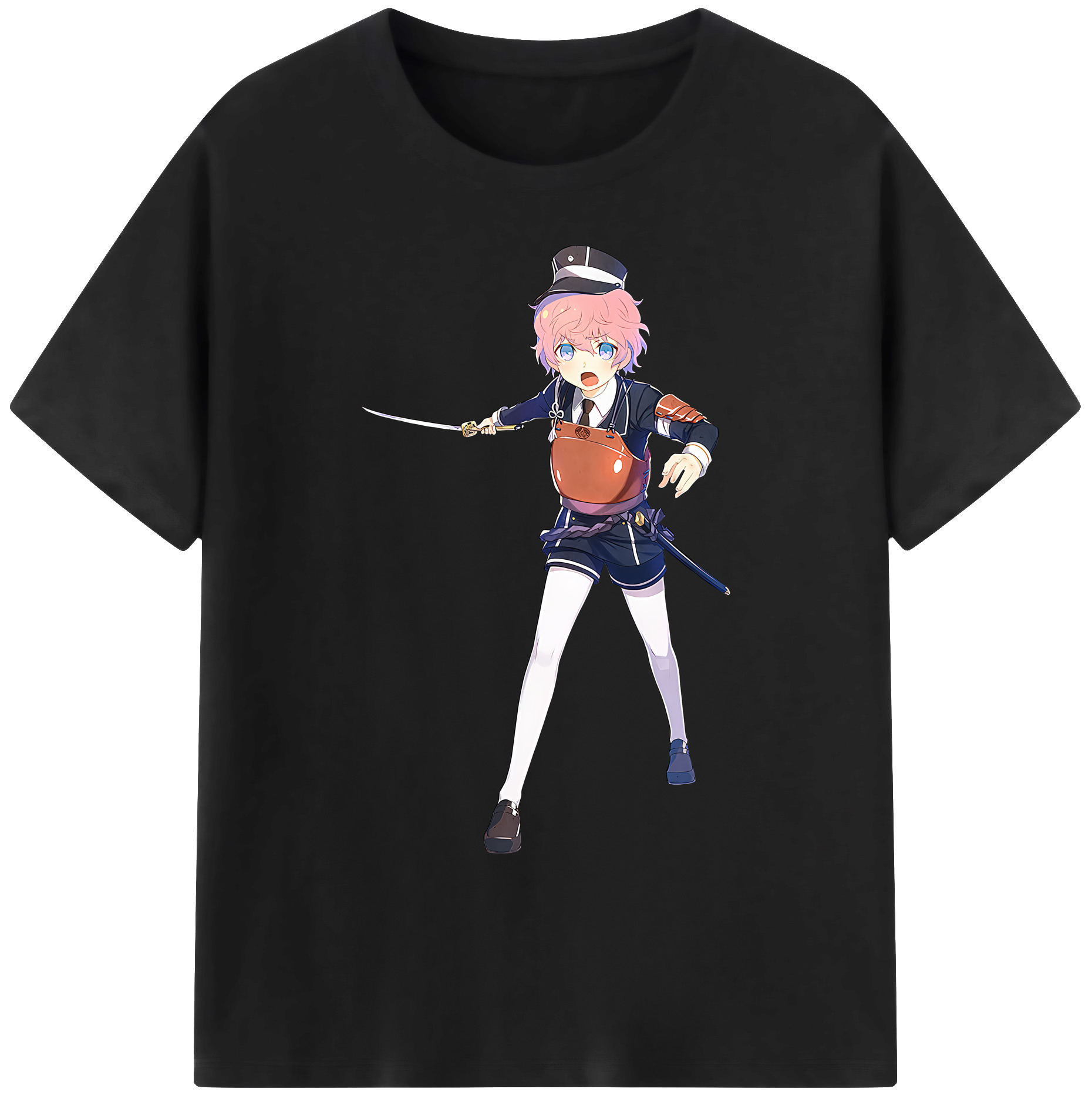 （画像用） 刀剣乱舞 Touken Ranbu 綿100％ メンズ半袖Tシャツ｜肌触りやわらか＆通気性
