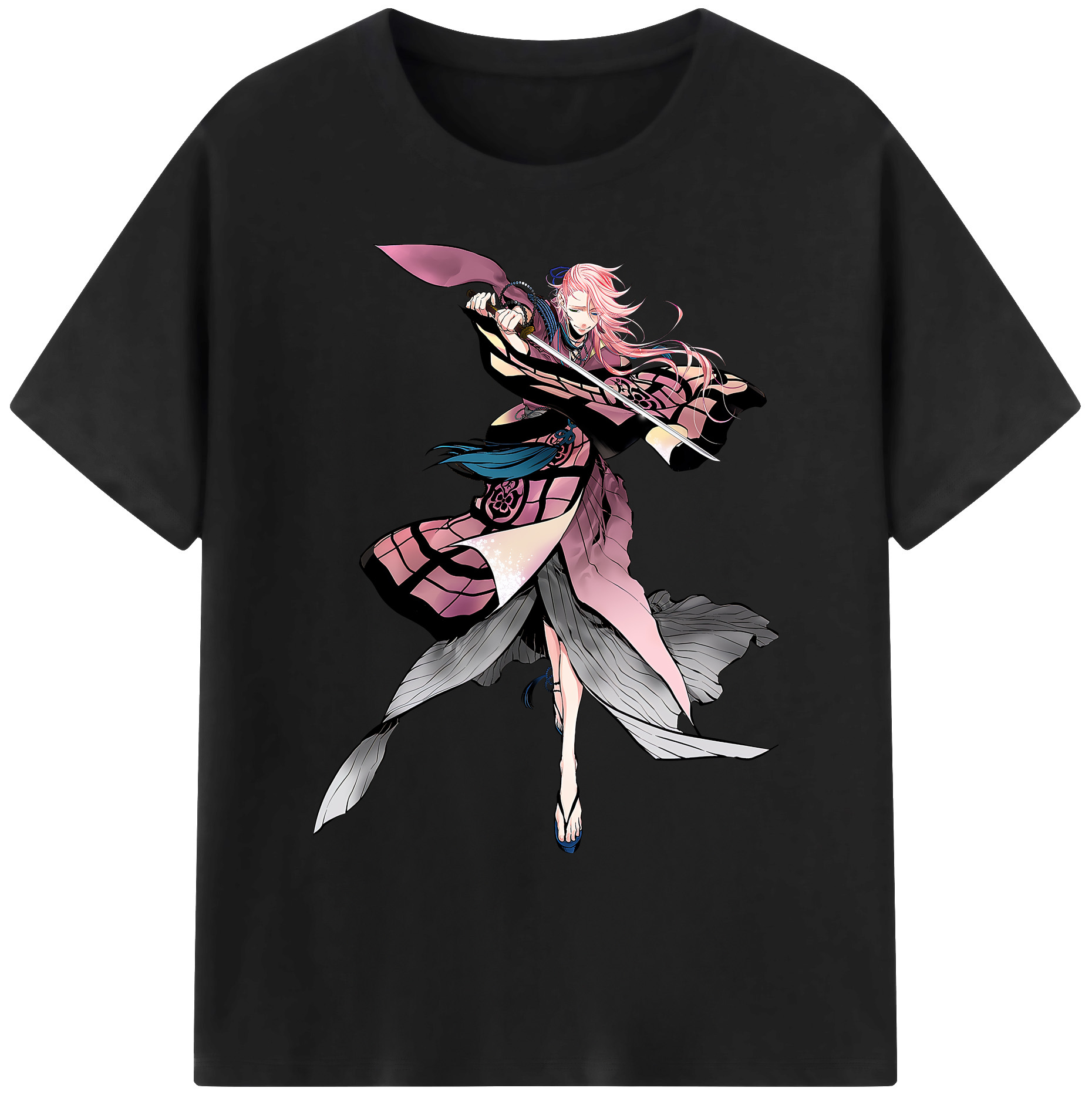 （画像用） 刀剣乱舞 Touken Ranbu 綿100％ メンズ半袖Tシャツ｜肌触りやわらか＆通気性