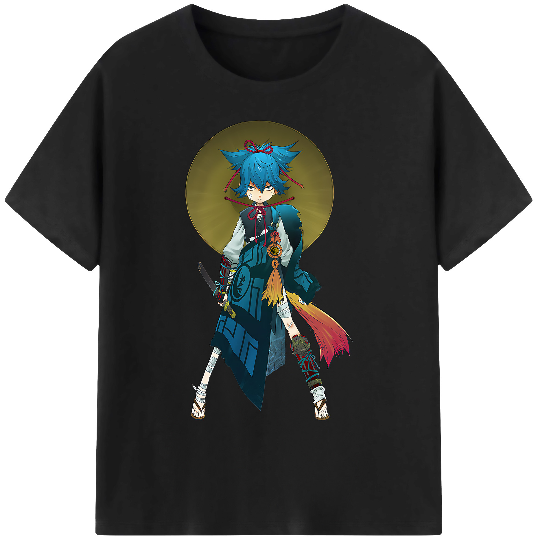 （画像用） 刀剣乱舞 Touken Ranbu 綿100％ メンズ半袖Tシャツ｜肌触りやわらか＆通気性